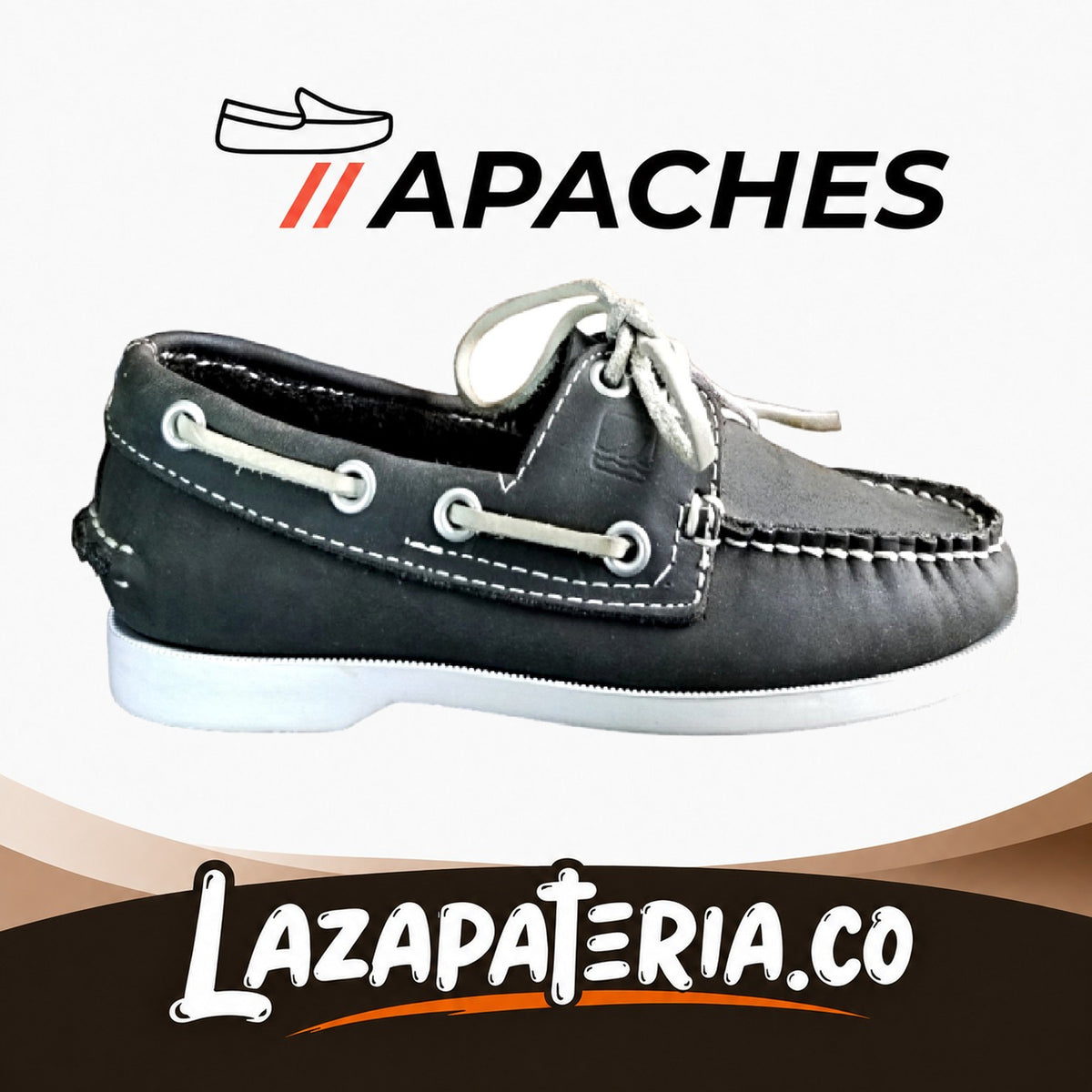 Mocasines Apaches Azul Navy para niño