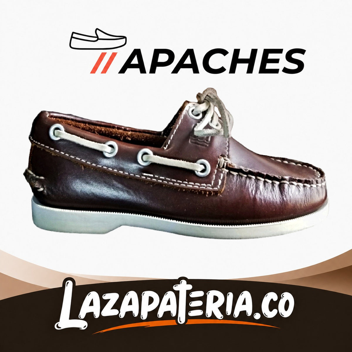 Mocasines Apaches Cognac para niño