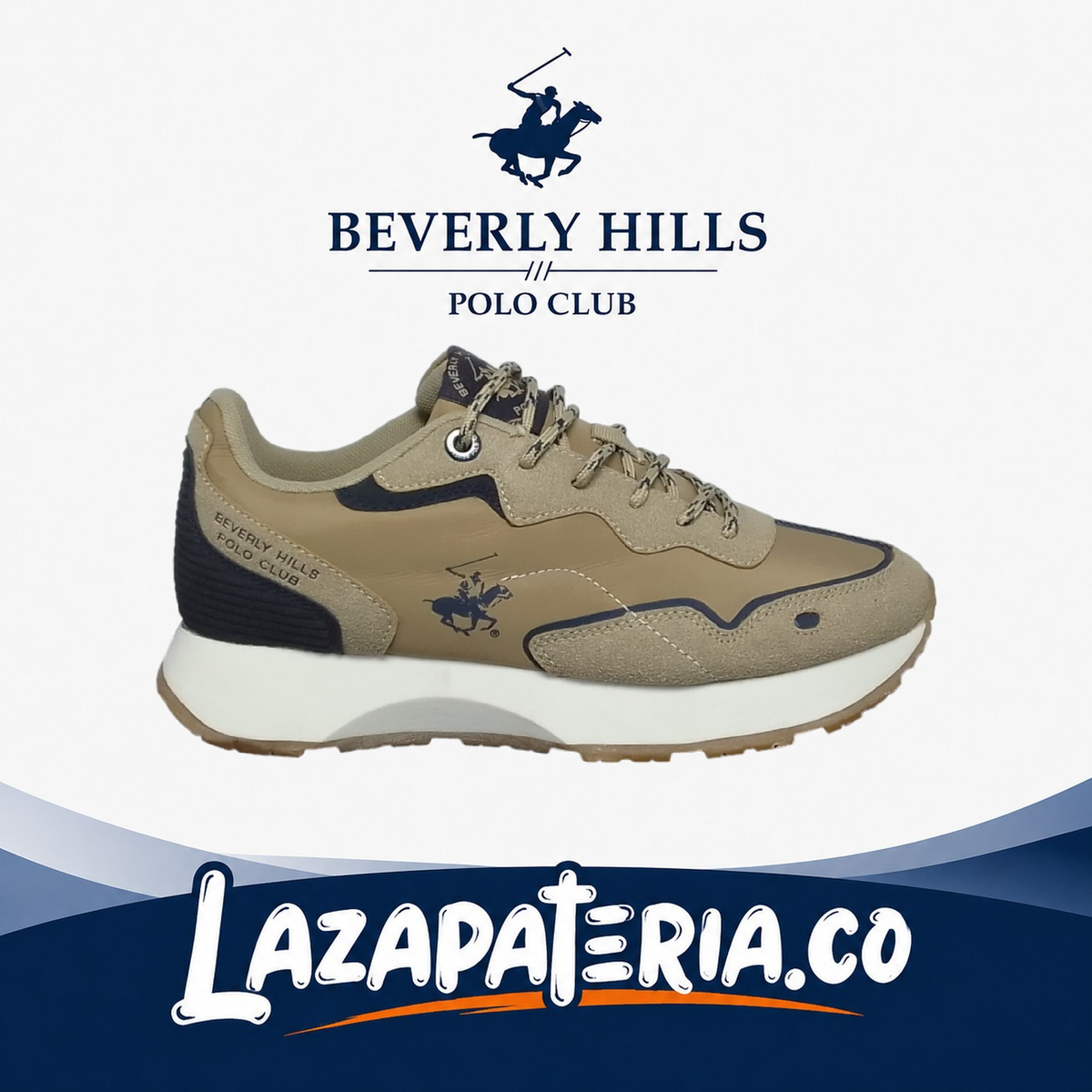 Zapatos Polo Café para hombre