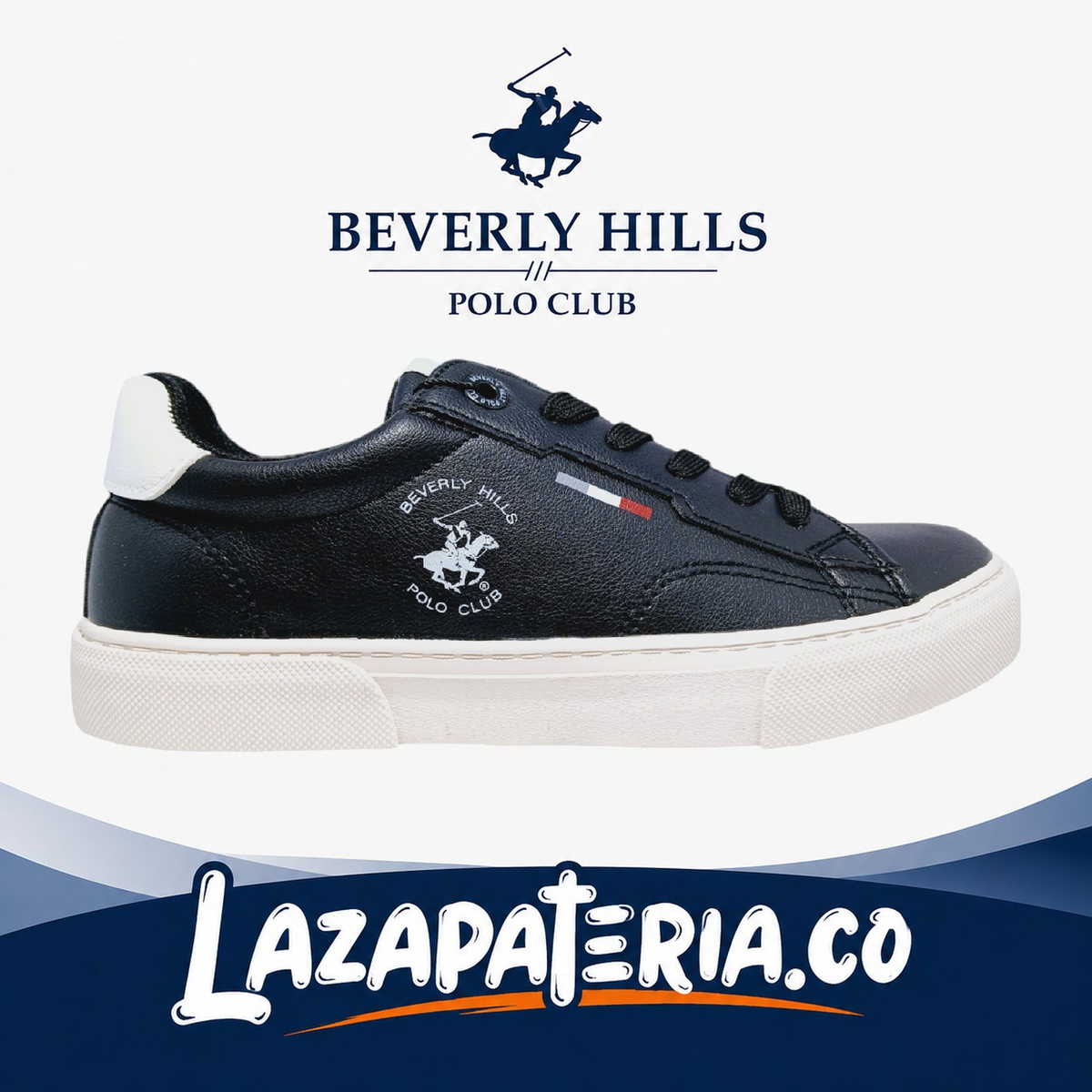 Zapatos Polo Negro para hombre