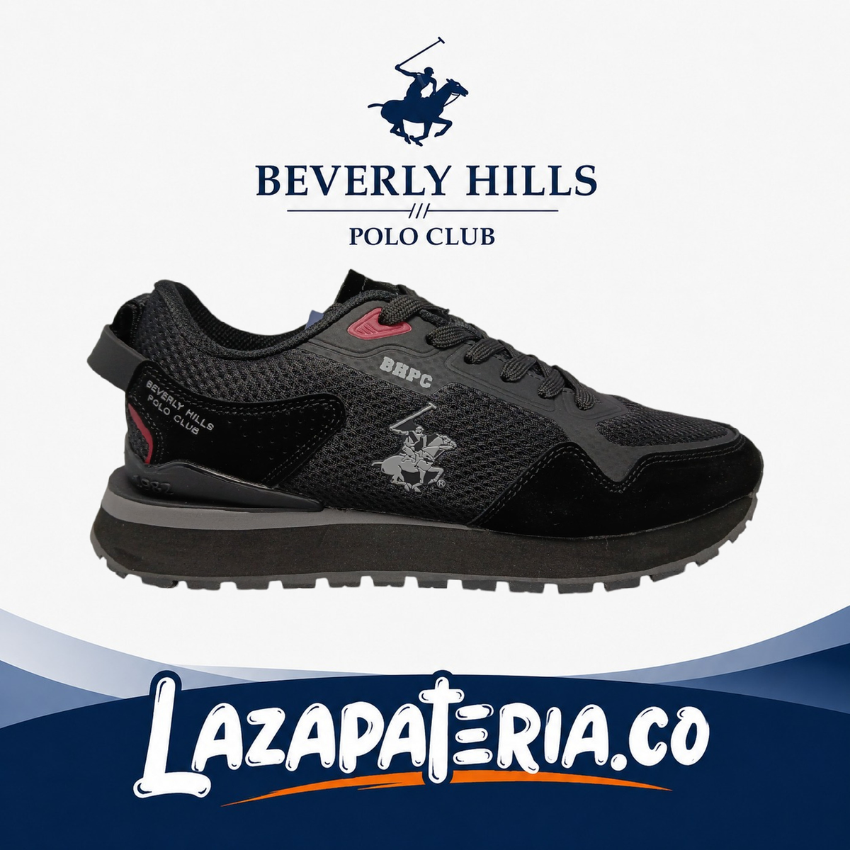 Zapatos Polo Negro para hombre
