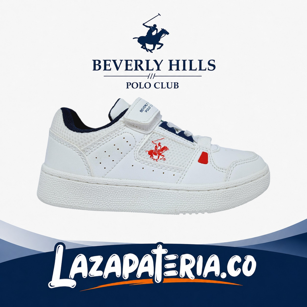 Zapatos Polo Blanco para niño