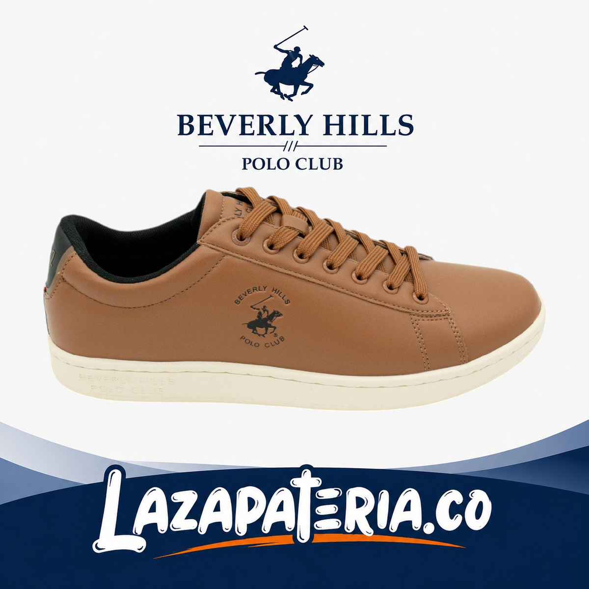 Zapatos Polo Café para hombre