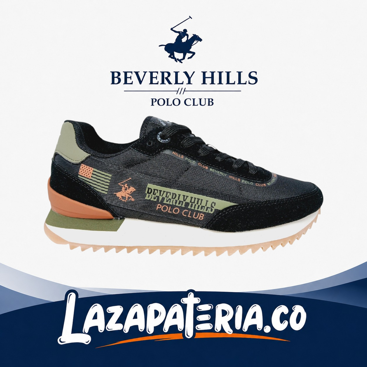 Zapatos Polo Negro para hombre