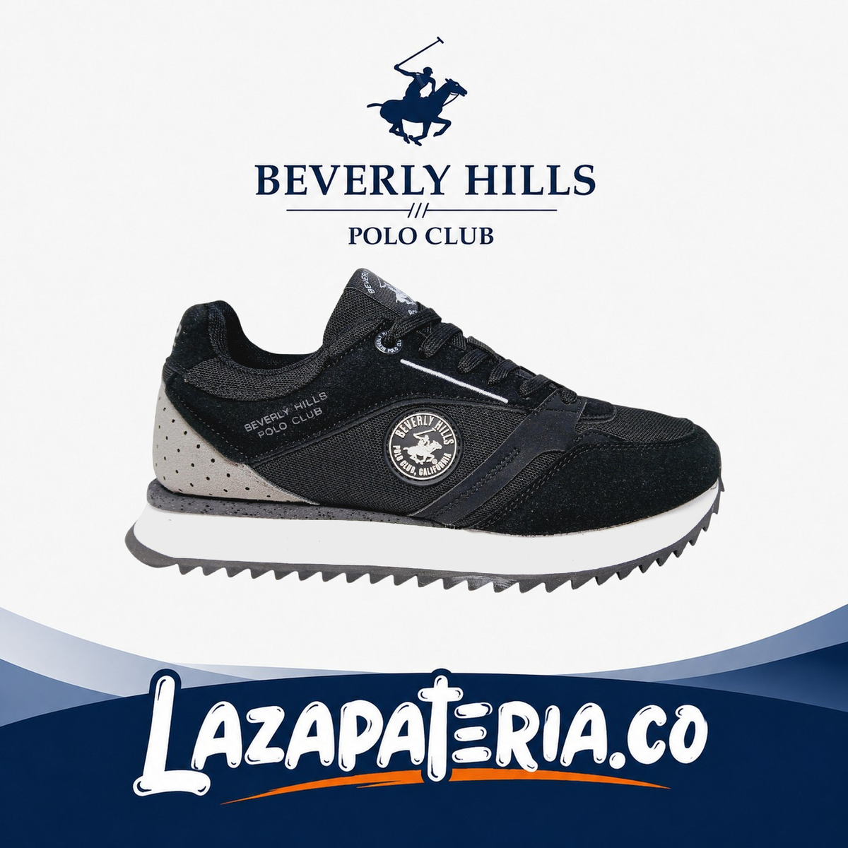 Zapatos Polo Negro para hombre