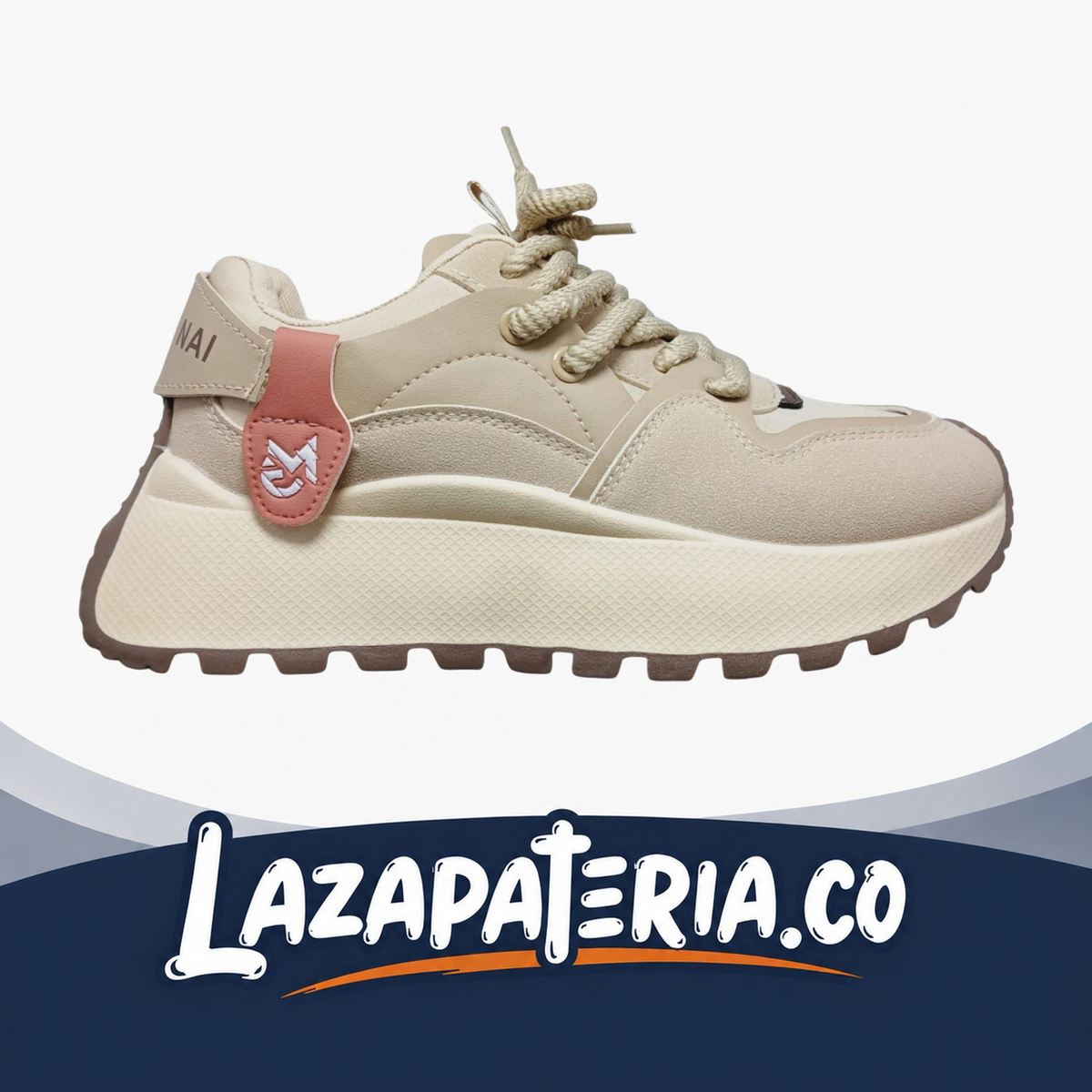 Zapatos Super Chunkys Beige para mujer