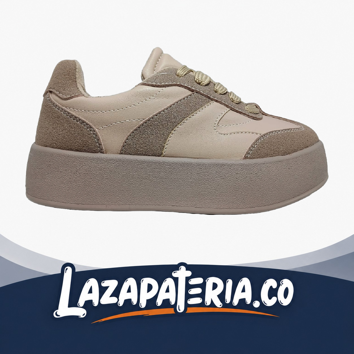Zapatos Super Chunkys Beige para mujer