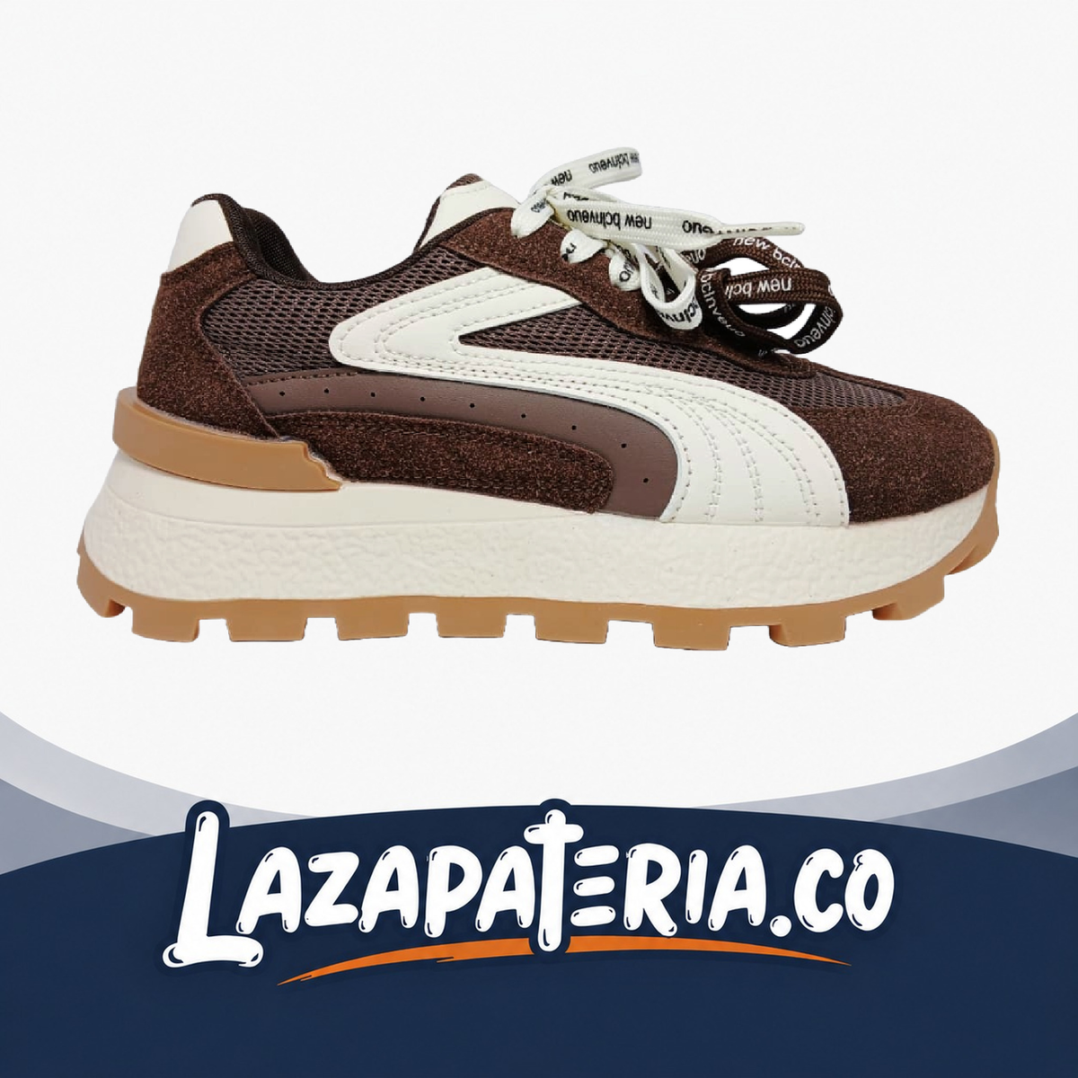 Zapatos Super Chunkys Café para mujer