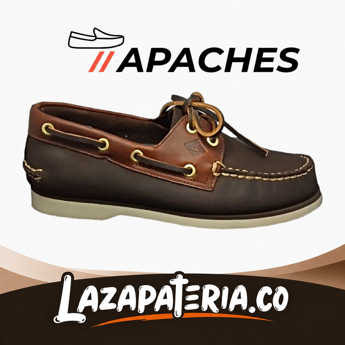 Mocasines Apaches Cognac para hombre