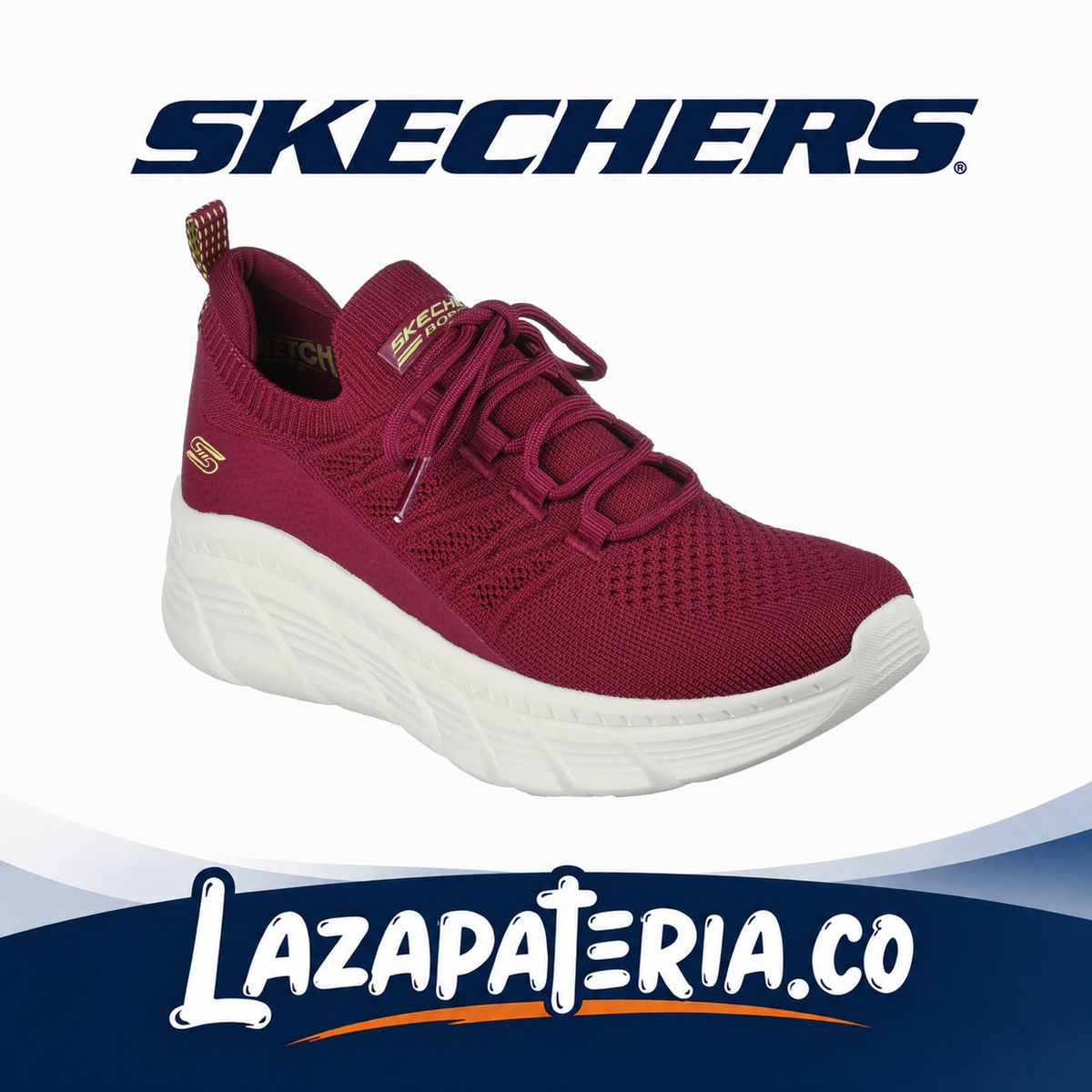 Tenis Skechers BOBS Sport Fucsia para mujer