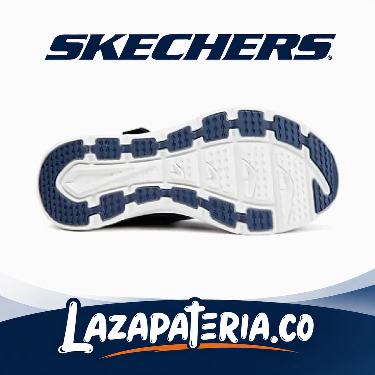 Sandalias Skechers D'Lux Walker Azul Navy para mujer, vista 4