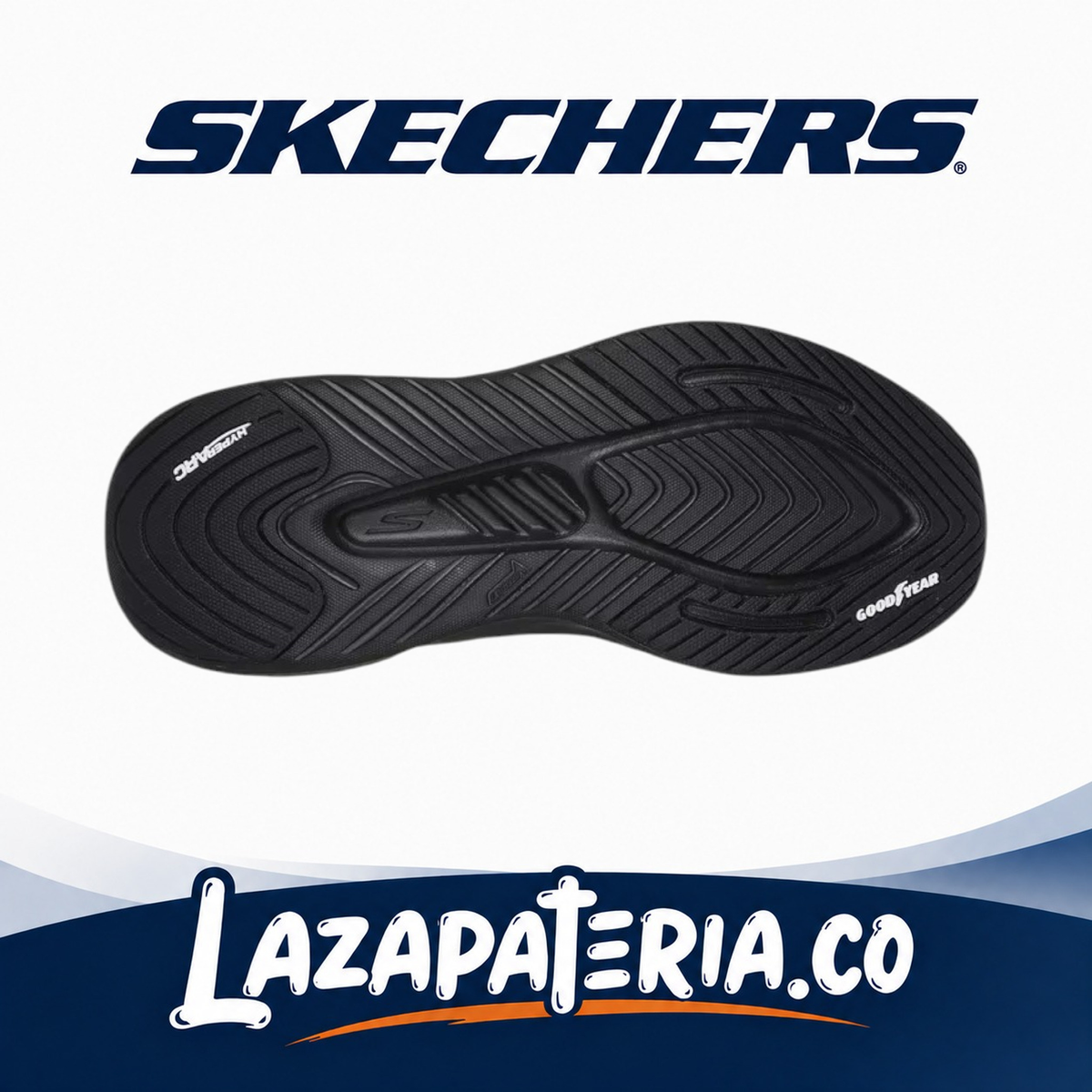 Tenis Skechers GO Walk Negro para mujer, vista 4