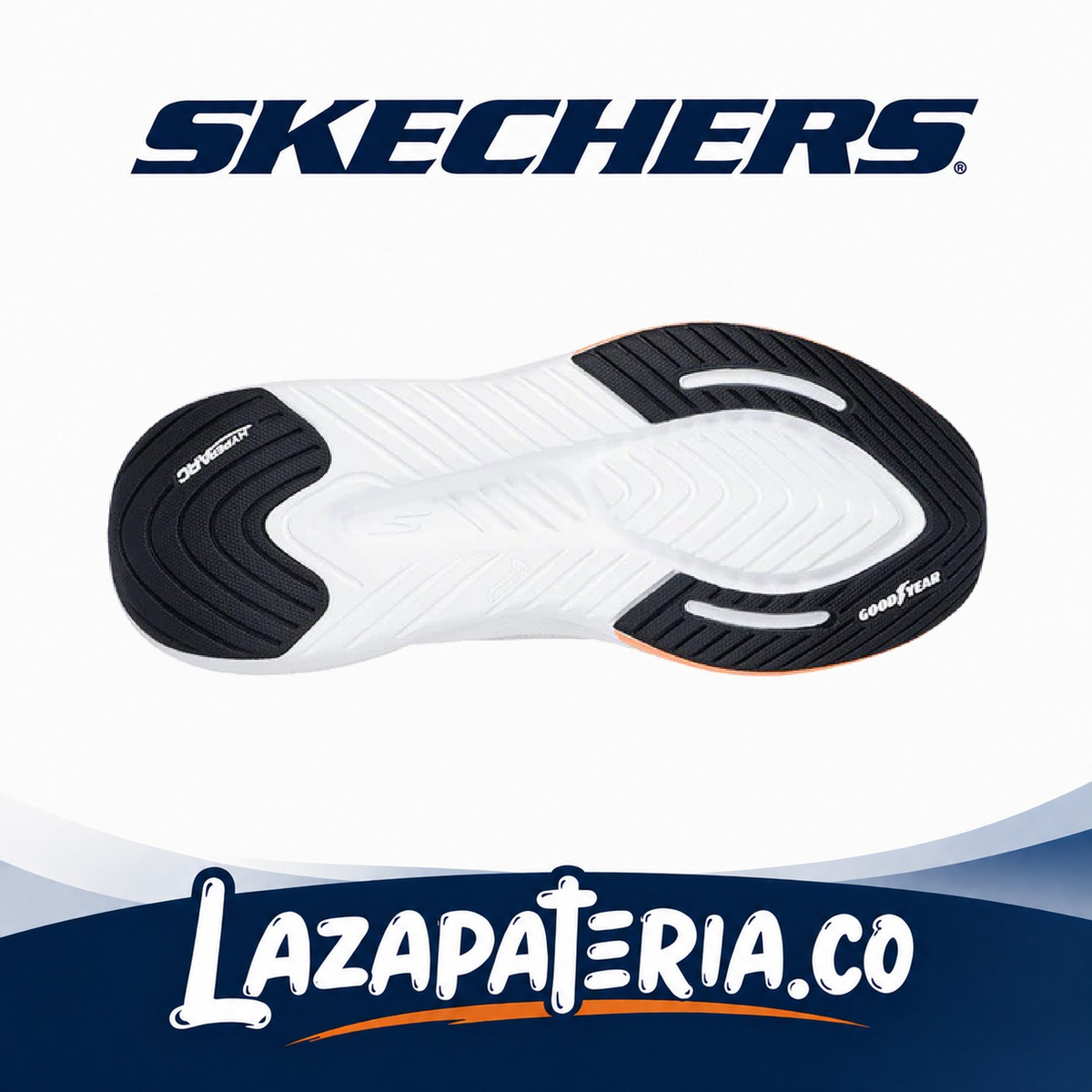 Tenis Skechers GO Walk Blanco para mujer, vista 4