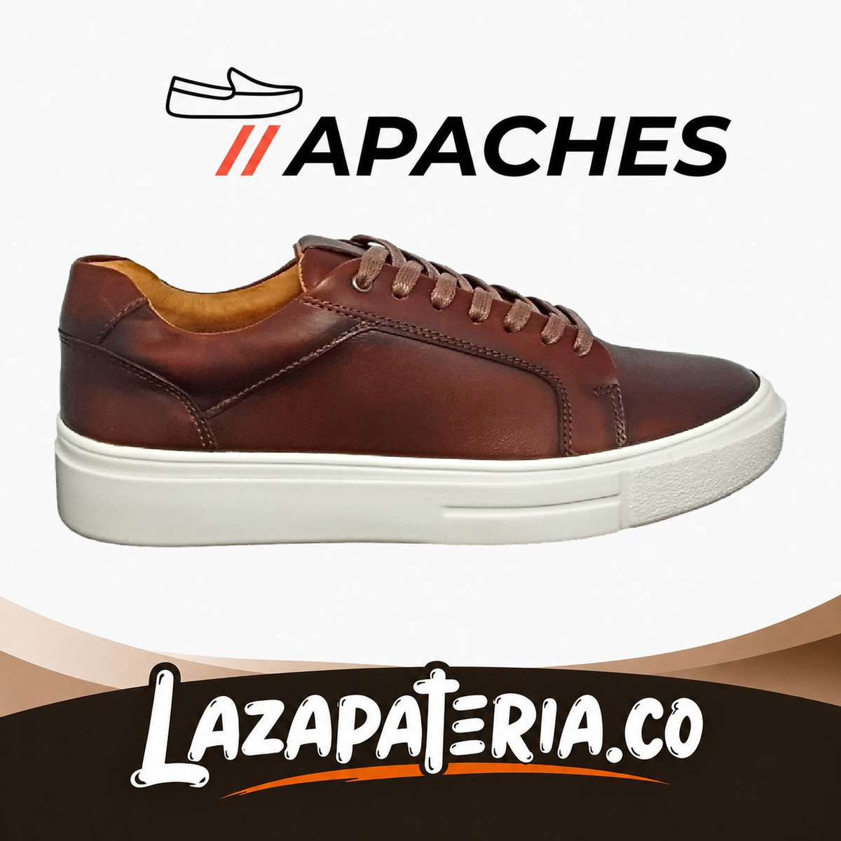 Mocasines Apaches Cognac para hombre