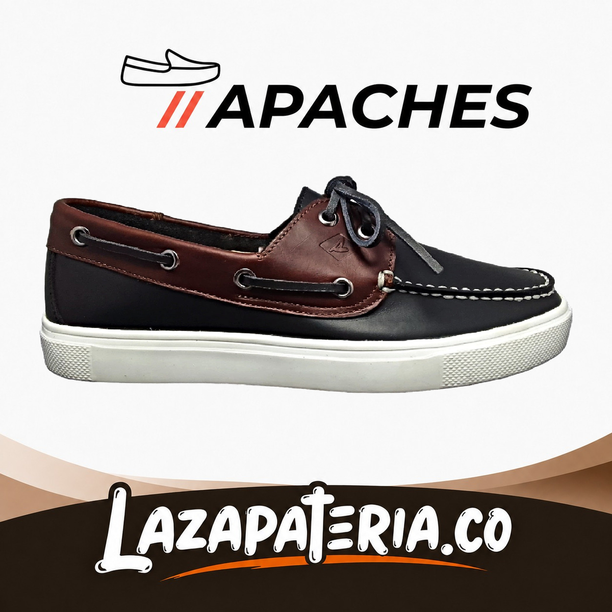 Mocasines Apaches Negro para hombre