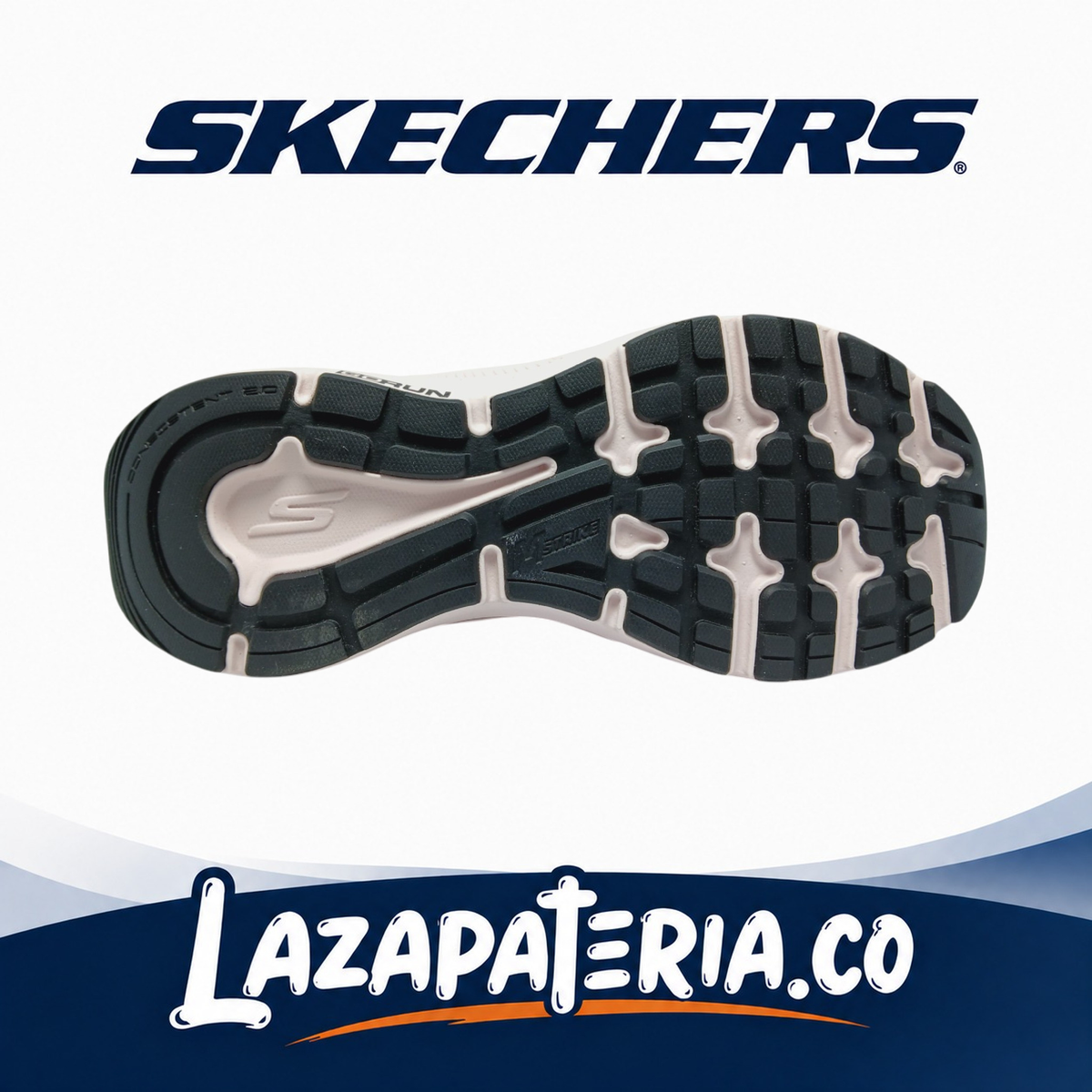 Tenis Skechers GOrun Negro para mujer, vista 3