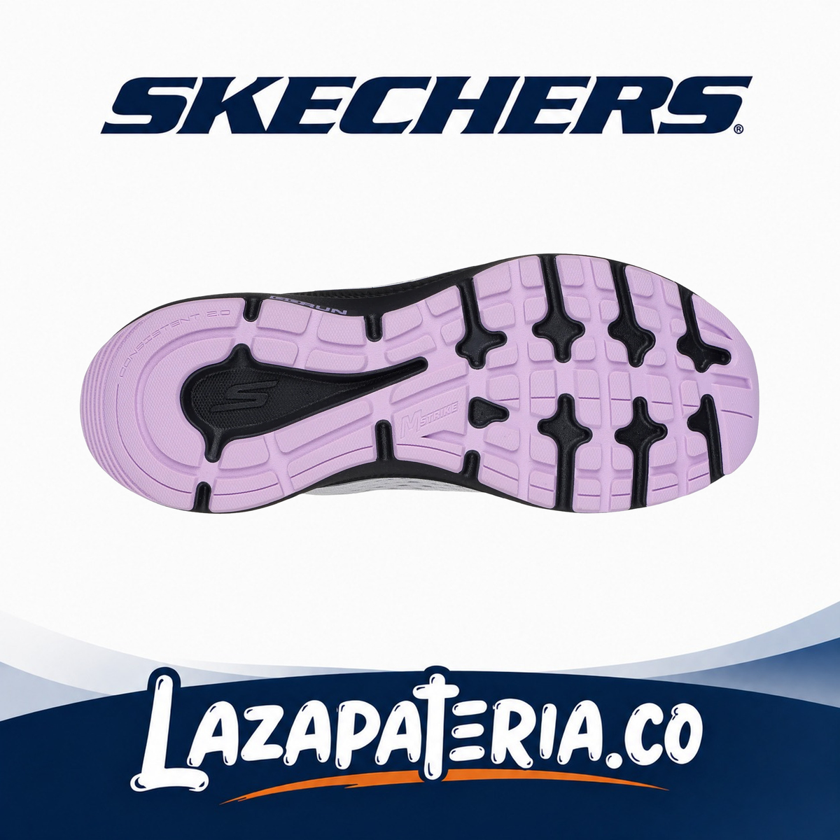 Tenis Skechers GOrun Gris para mujer, vista 4