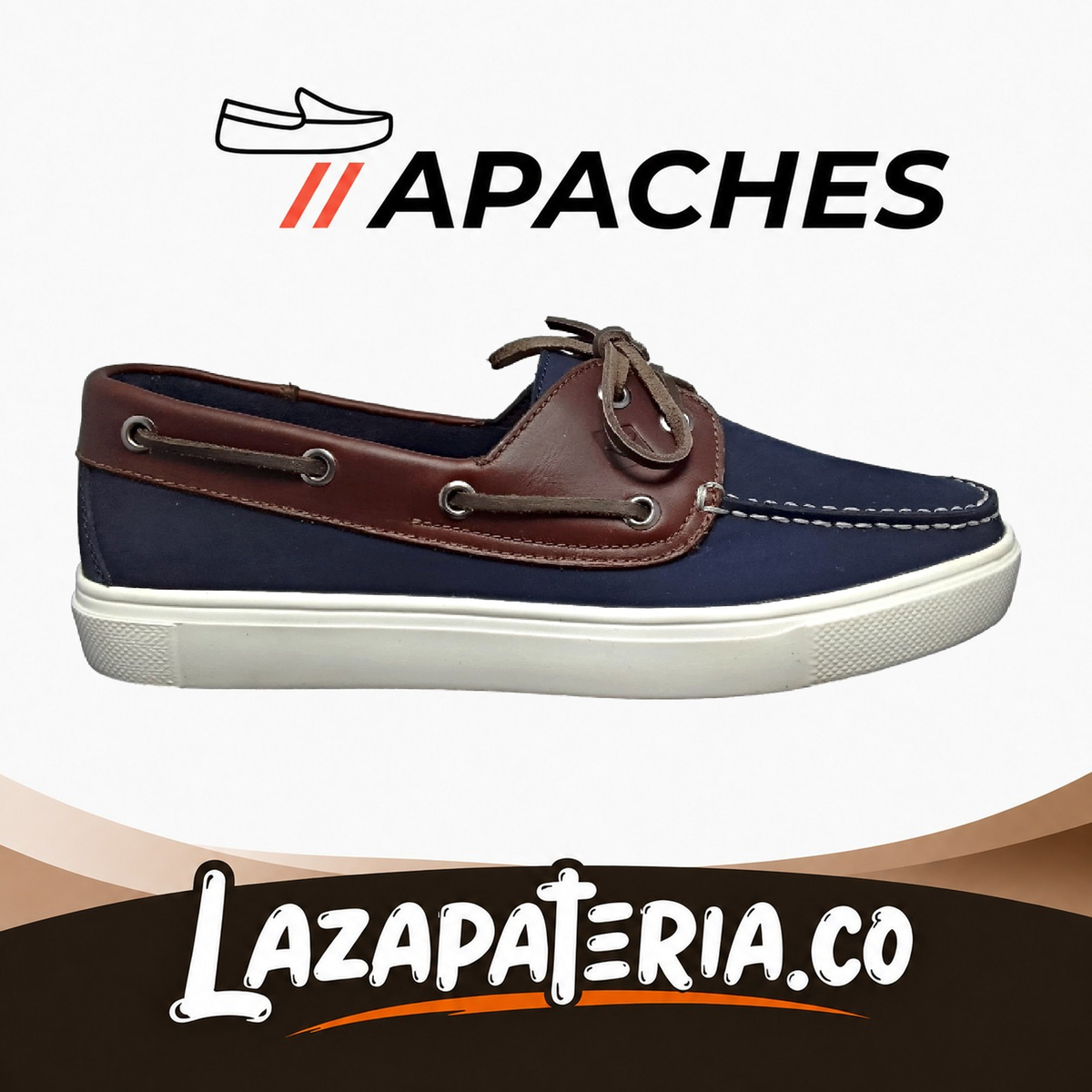 Mocasines Apaches Azul para hombre
