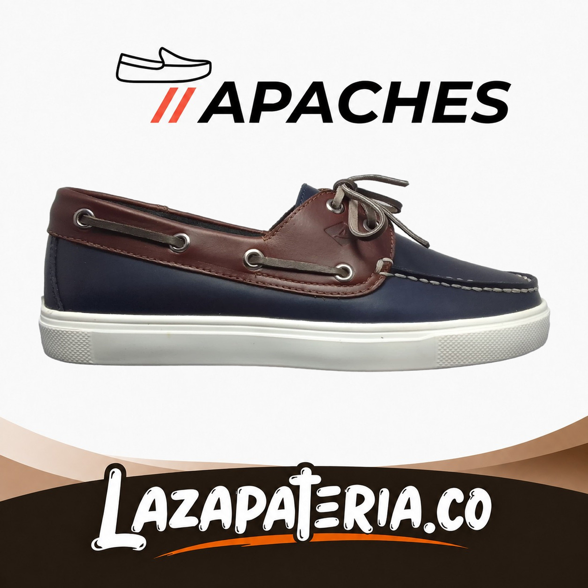 Mocasines Apaches Azul para hombre