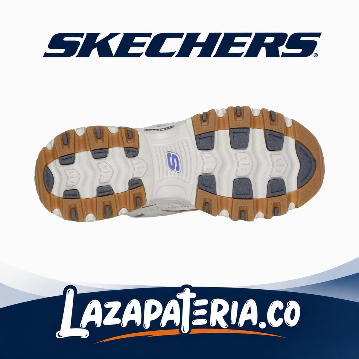 Tenis Skechers D'Lites Beige para mujer, vista 4