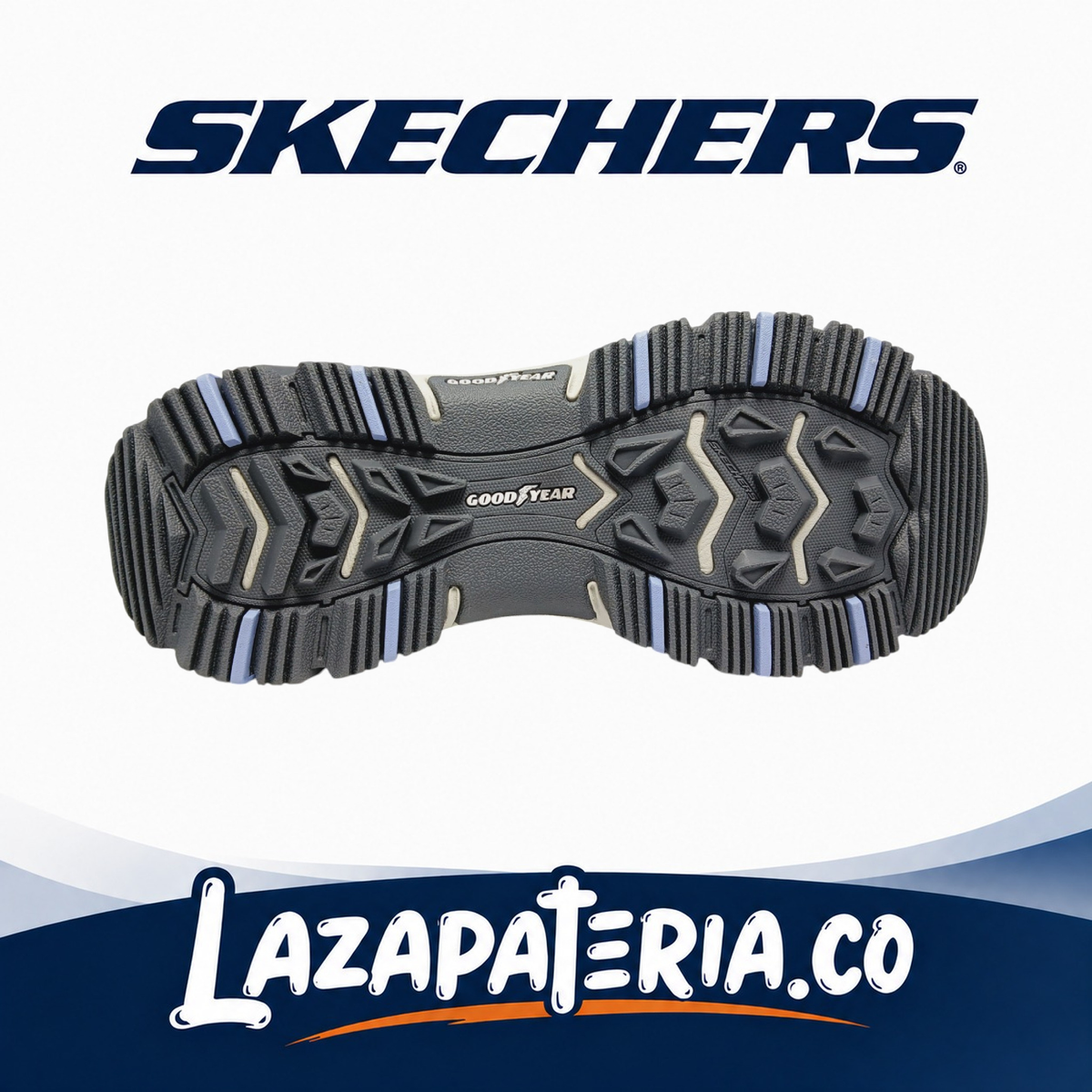 Tenis Skechers D'Lites Gris para mujer, vista 3