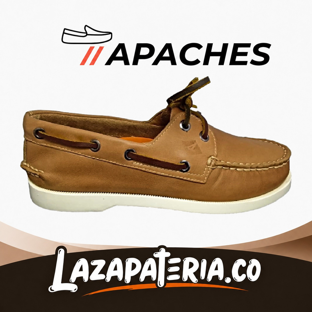Mocasines Apaches Marfil para hombre