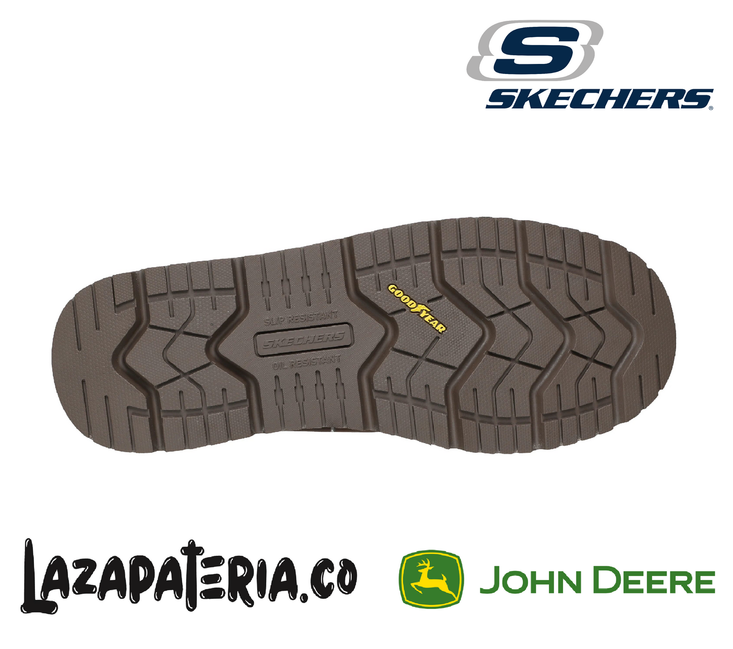 Botas Skechers Flex-Wedge Ranger Café para hombre, vista 4