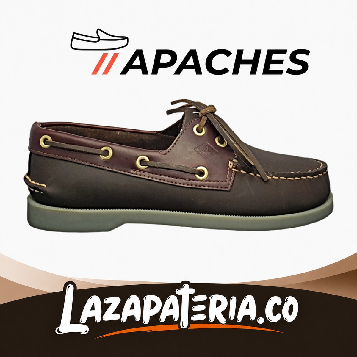 Mocasines Apaches Café Amareto para hombre