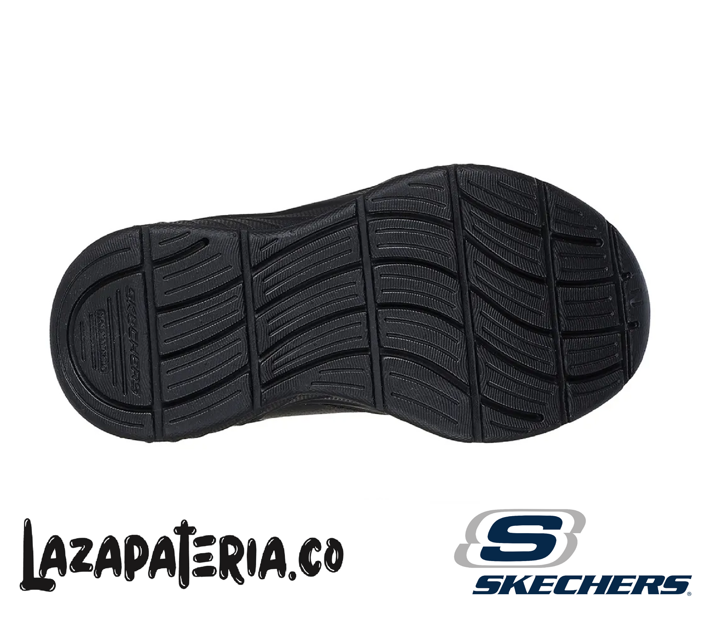 Tenis Skechers Microspec Negro para toda la familia, vista 4