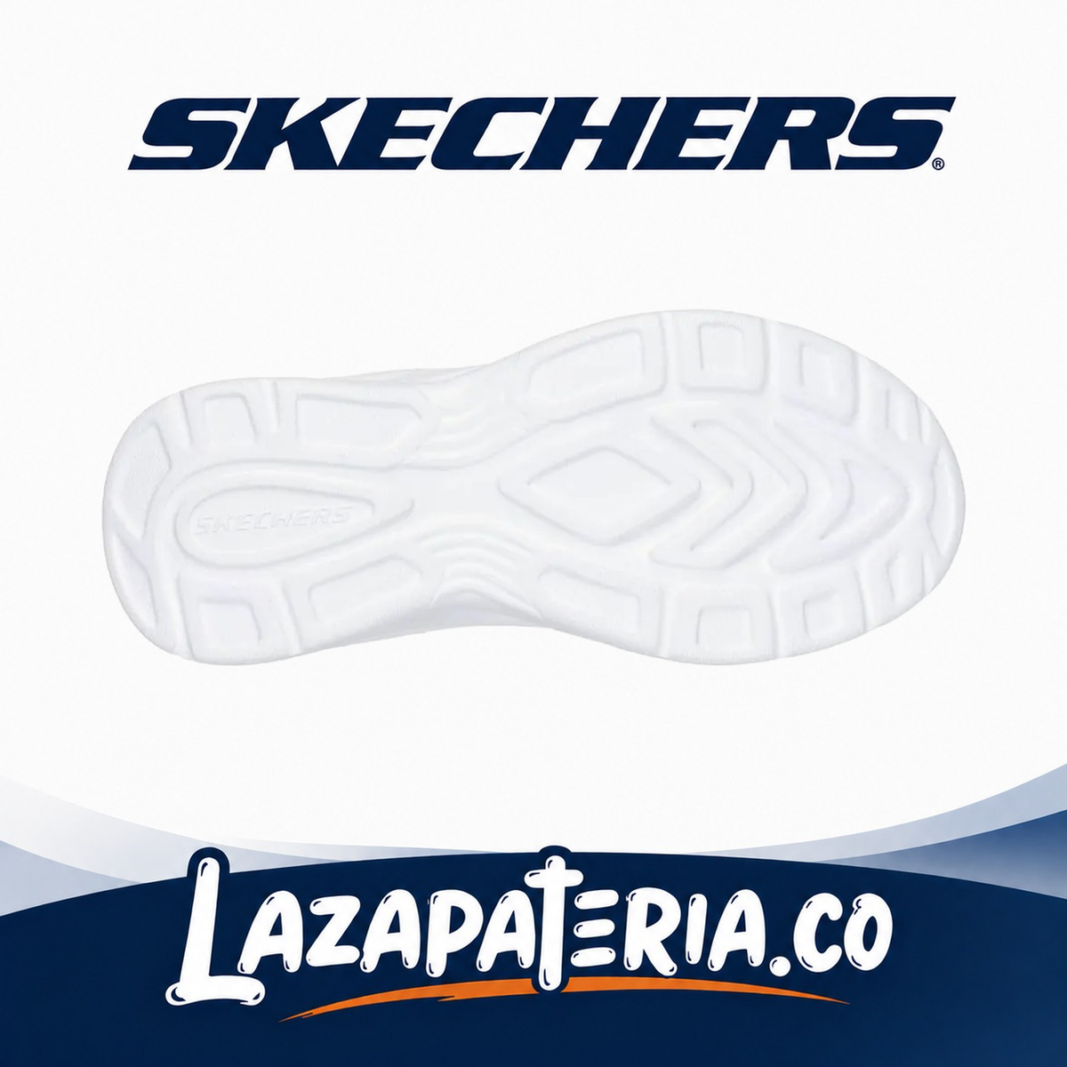 Tenis Skechers Dynamatic Azul Navy para niña, vista 4