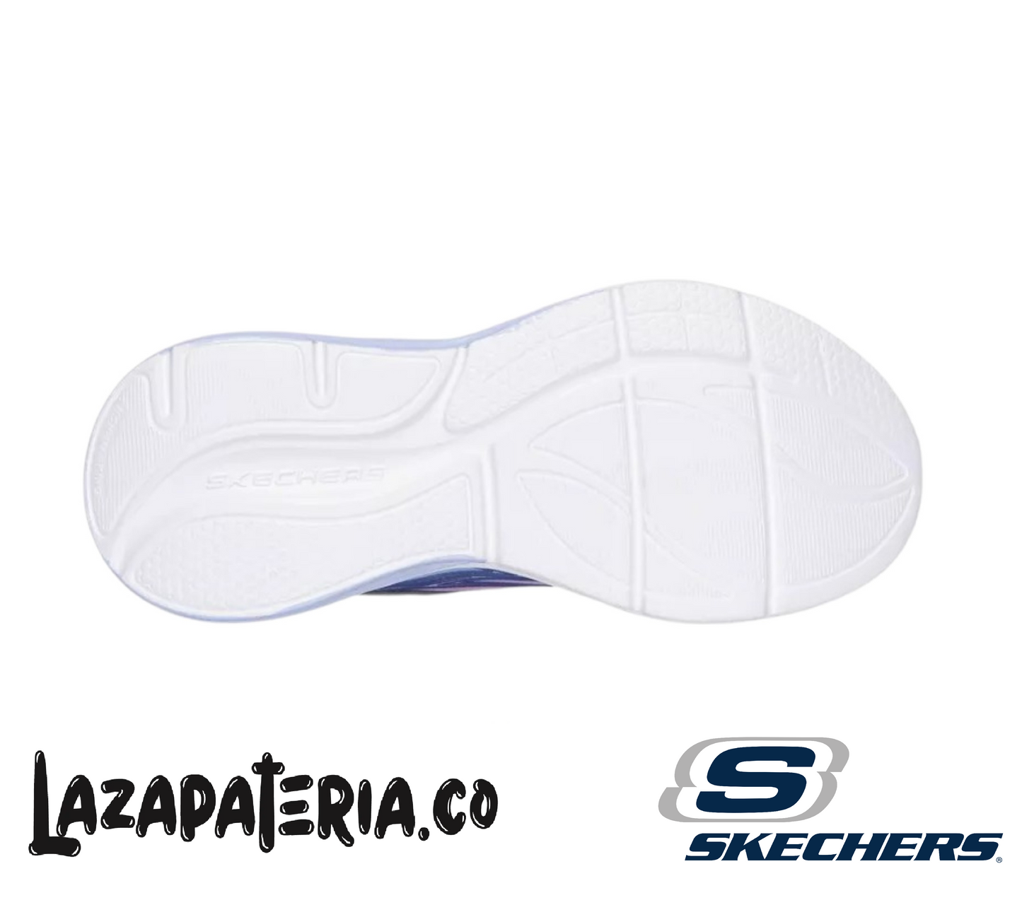 Tenis Skechers S-Lights Multicolor para niña, vista 4
