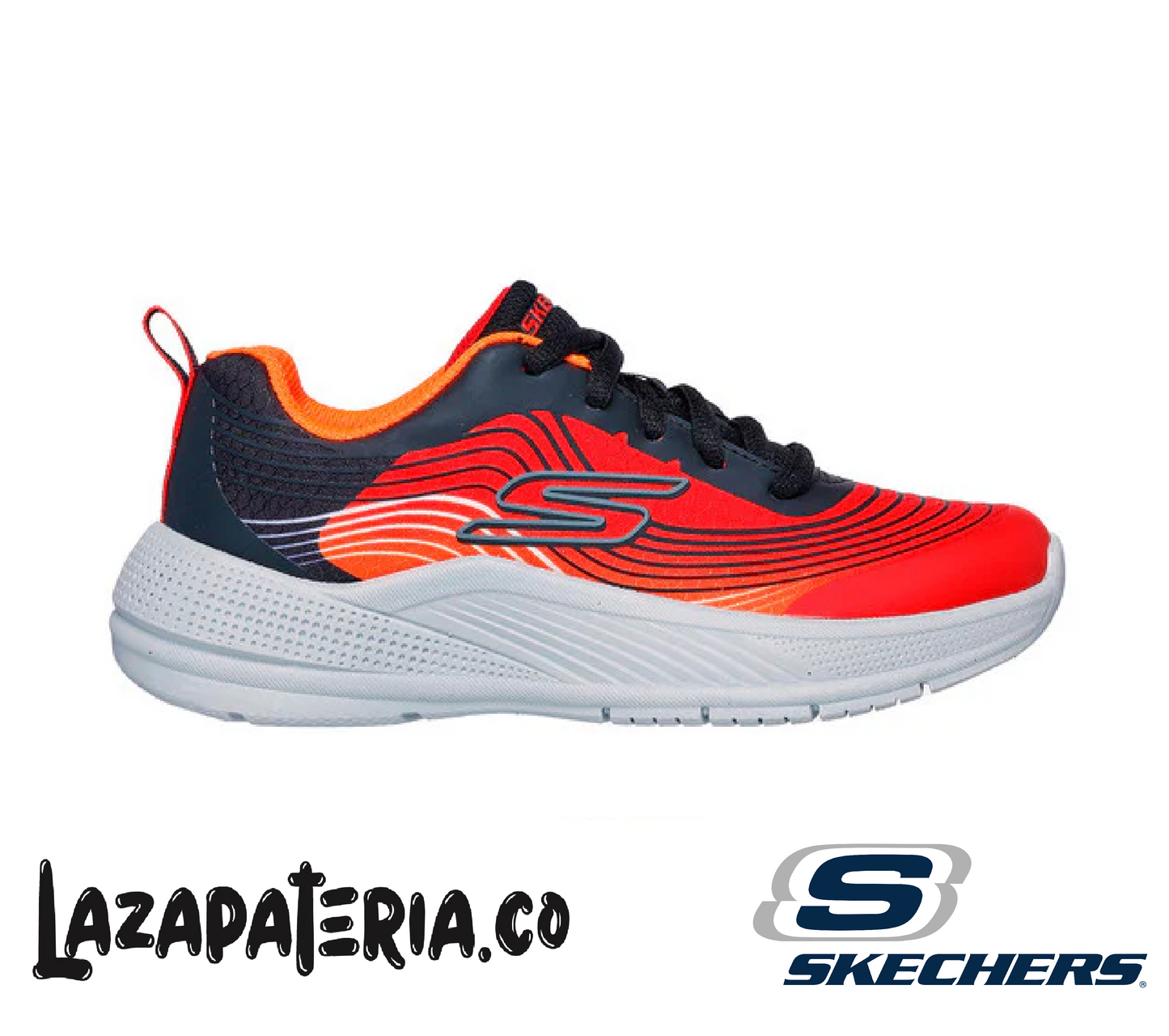 Tenis Skechers Microspec Advance Rojo para niño, vista 2