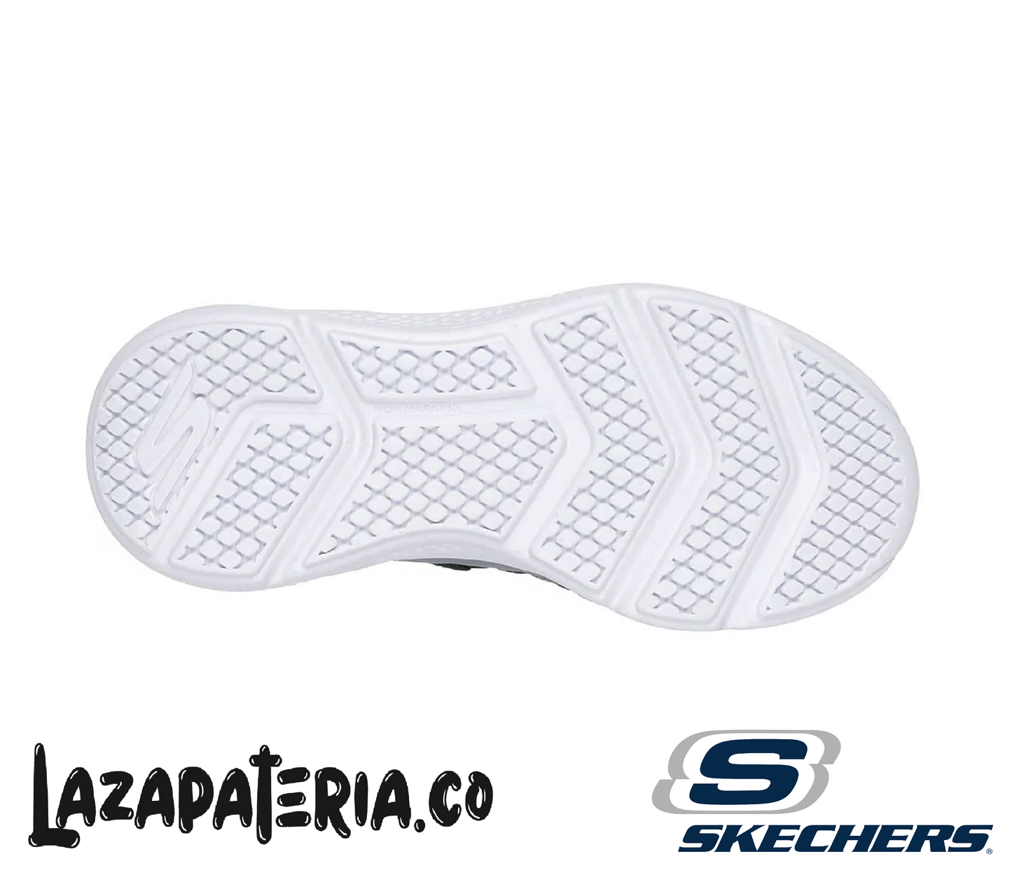 Tenis Skechers GOrun Gris Carbón para niño, vista 4