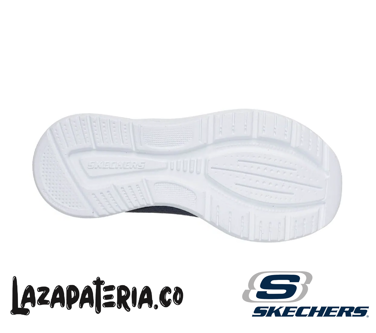 Tenis Skechers Microspec Azul Navy para niño, vista 4