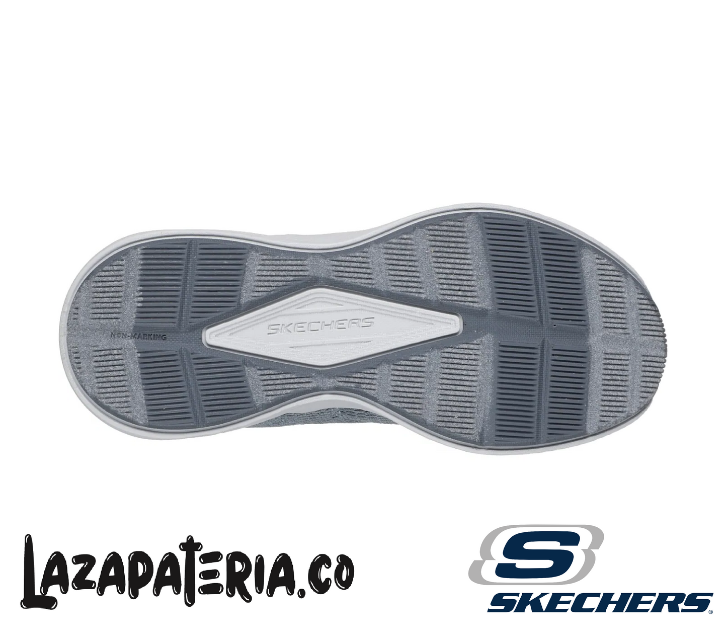 Tenis Skechers Microspec Gris para niño, vista 4