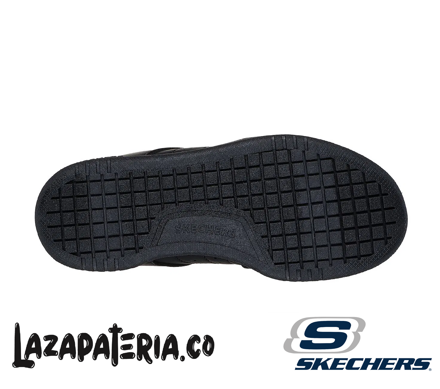 Tenis Skechers Quick Street Negro para toda la familia, vista 4