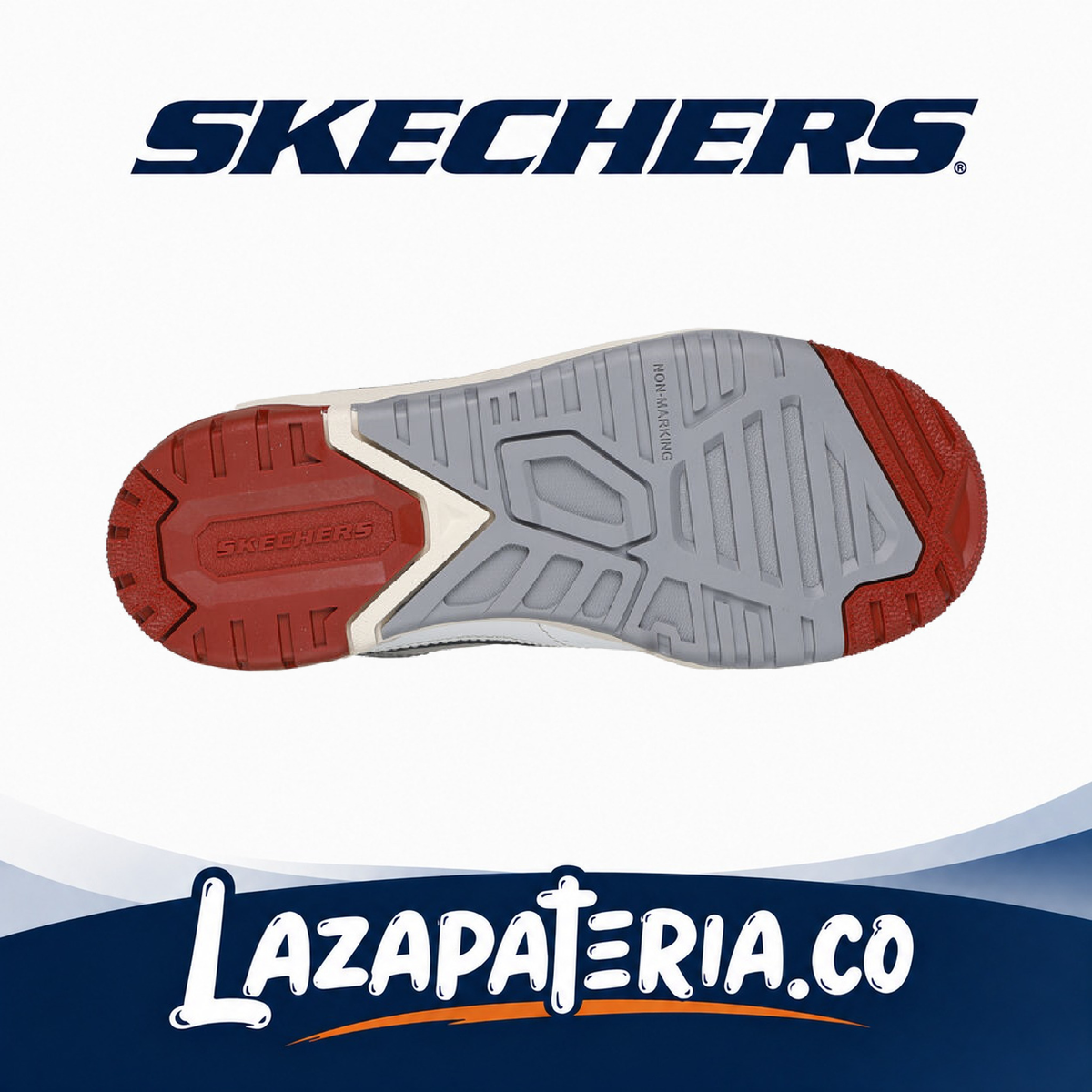 Tenis Skechers Skx-228 Blanco para niño, vista 3