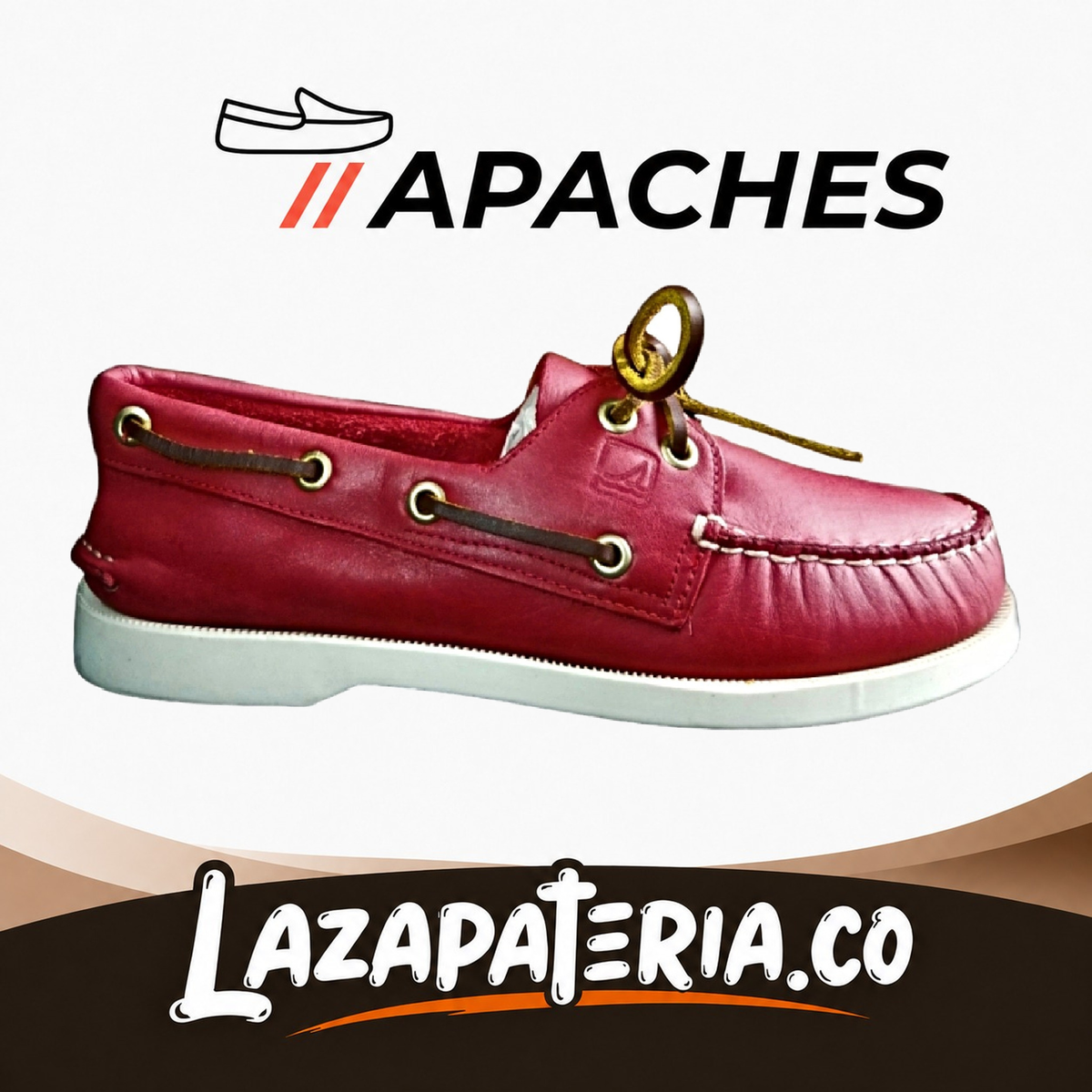 Mocasines Apaches Rojo para hombre