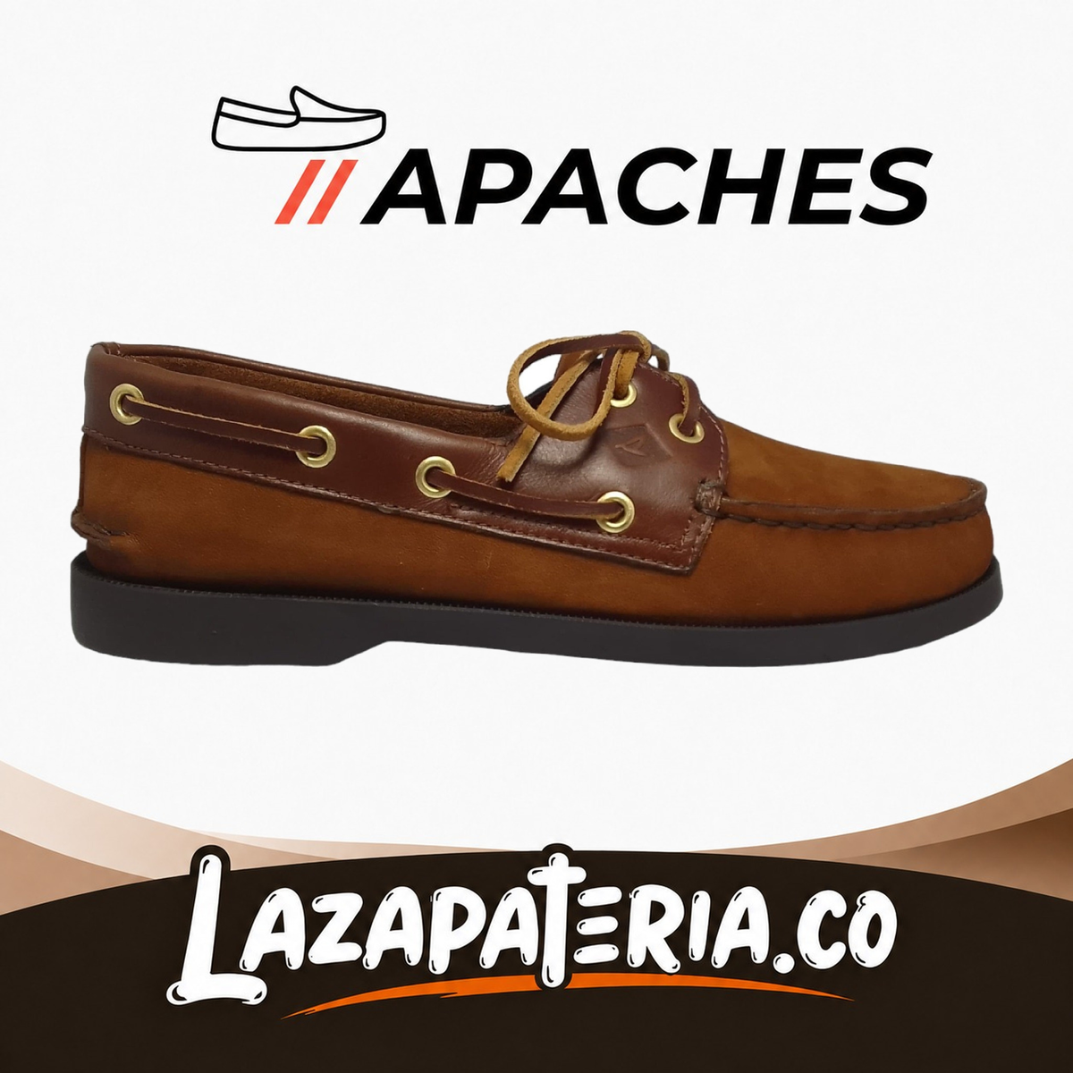 Mocasines Apaches Cognac para hombre
