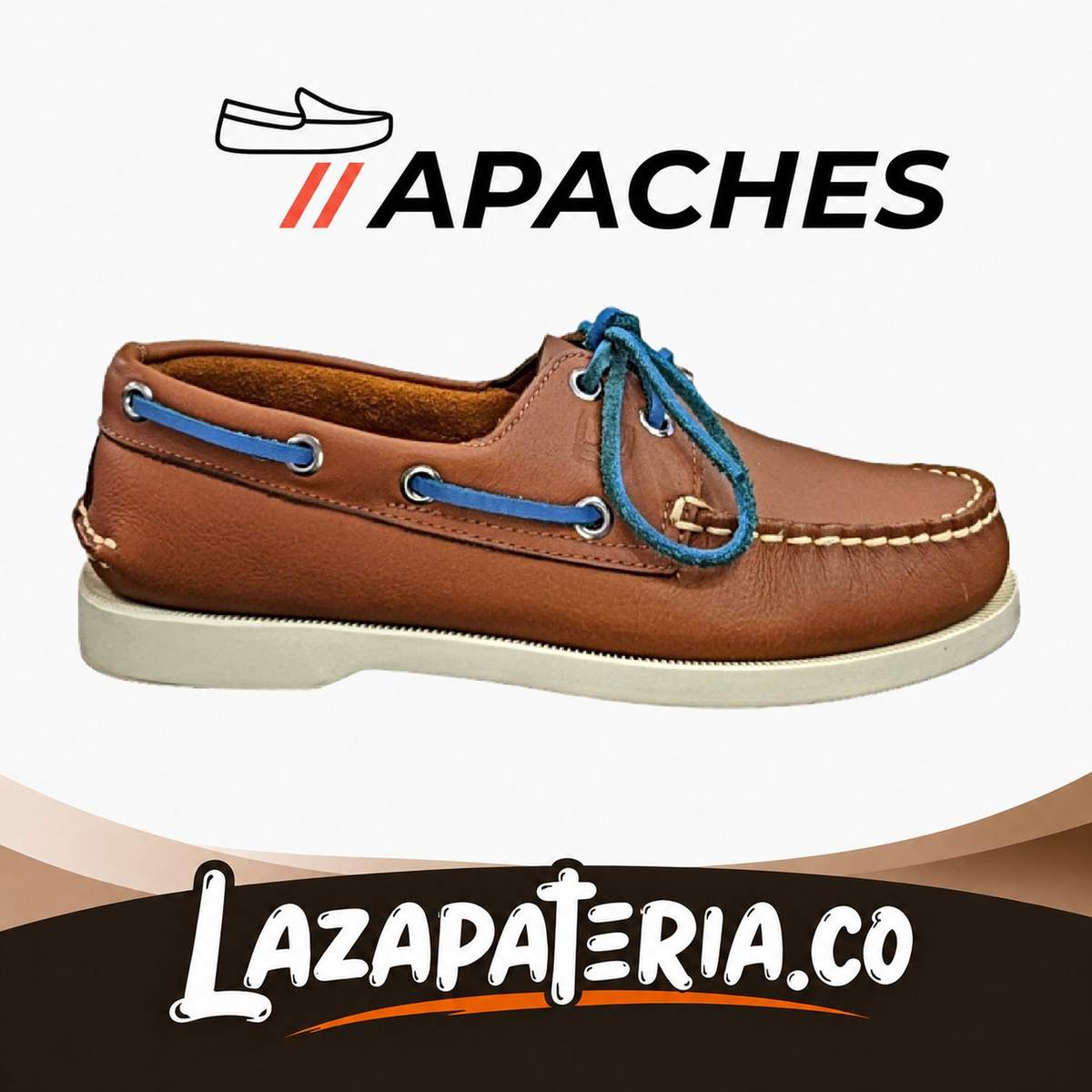 Mocasines Apaches Cognac para hombre