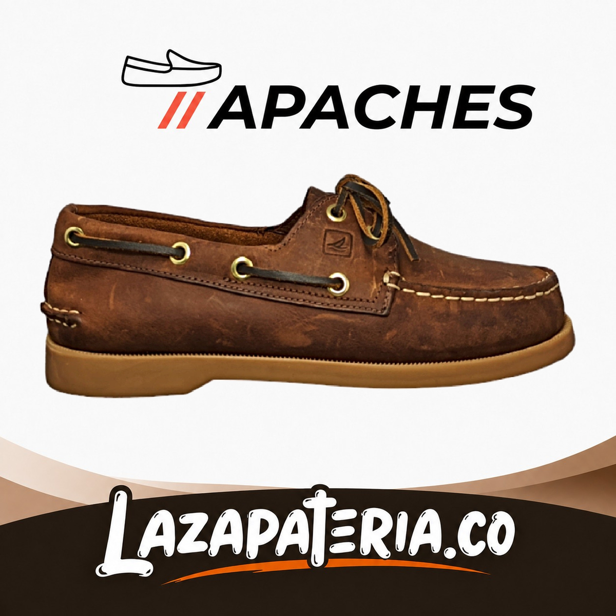 Mocasines Apaches Canela para hombre
