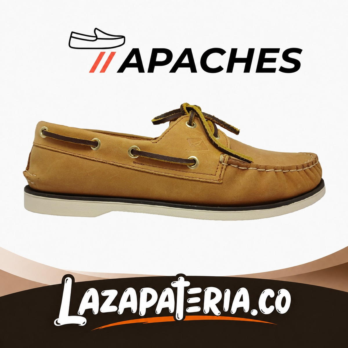 Mocasines Apaches Miel para hombre