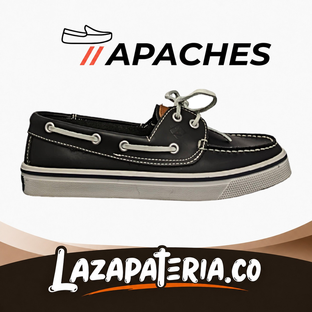 Mocasines Apaches Negro para hombre