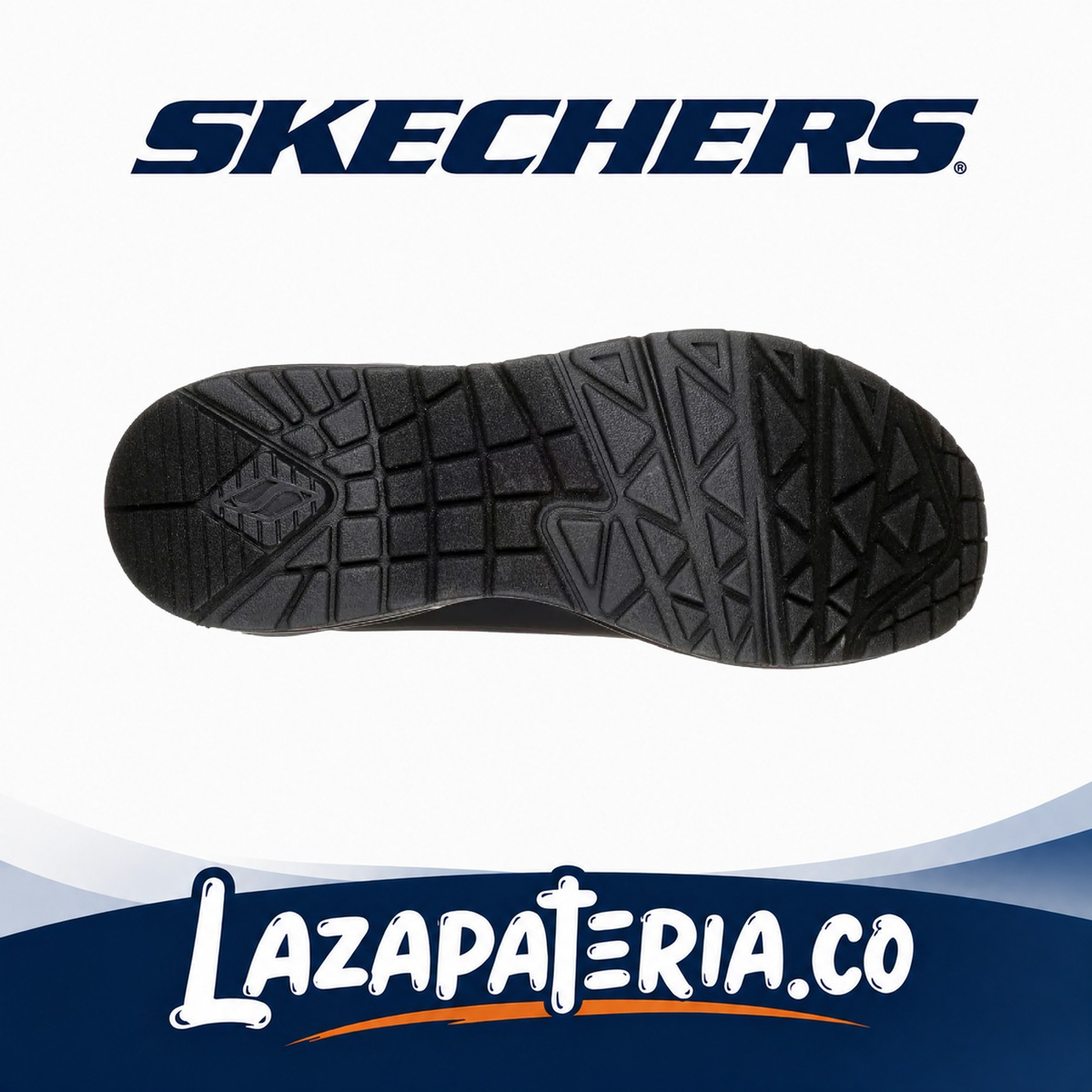 Tenis Skechers UNO Negro para mujer, vista 4