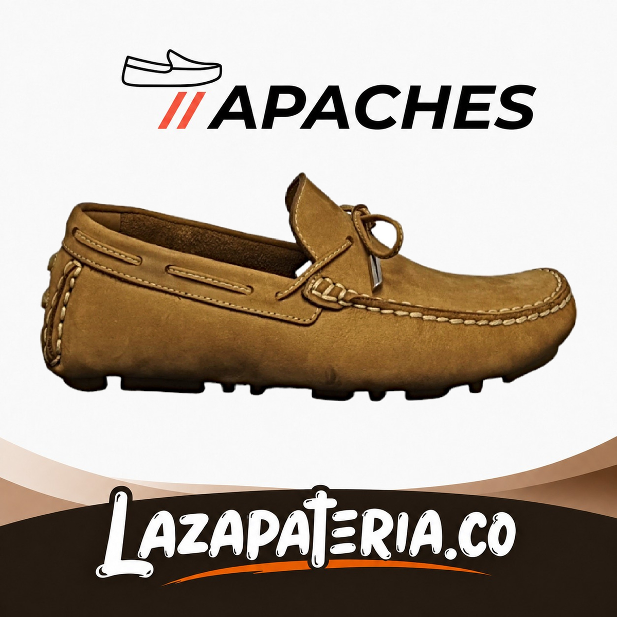 Mocasines Apaches Beige para hombre