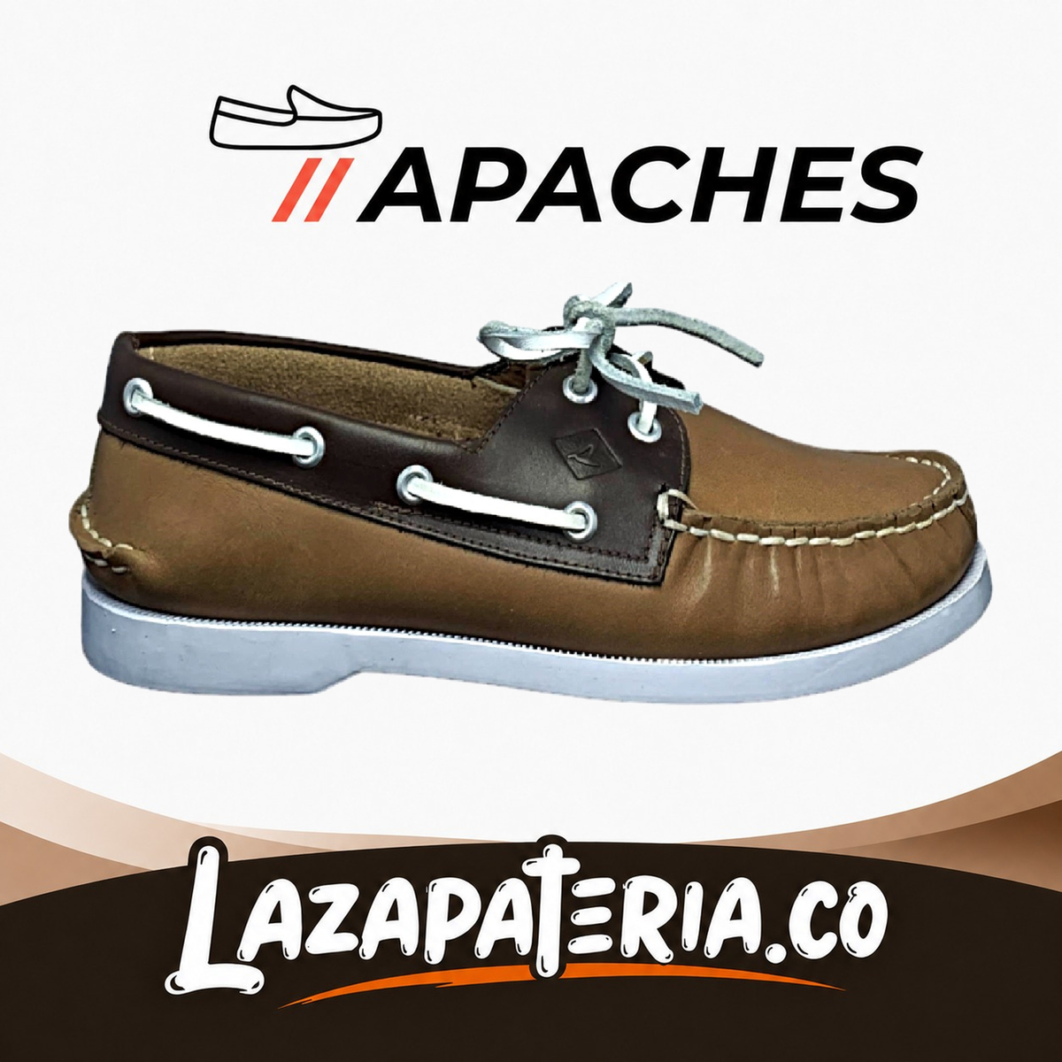 Mocasines Apaches Marfil para hombre