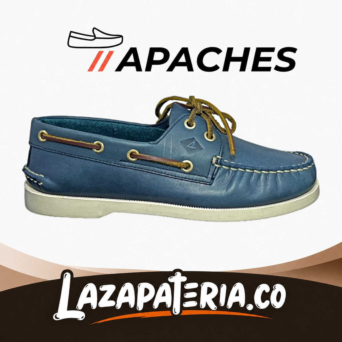 Mocasines Apaches Azul para hombre