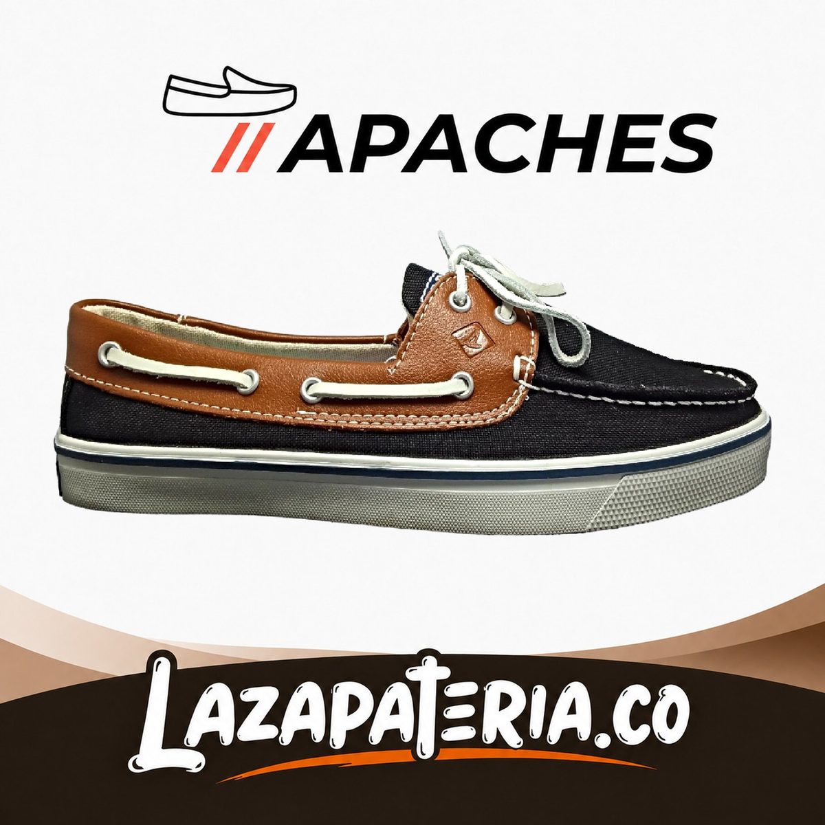 Mocasines Apaches Negro para hombre