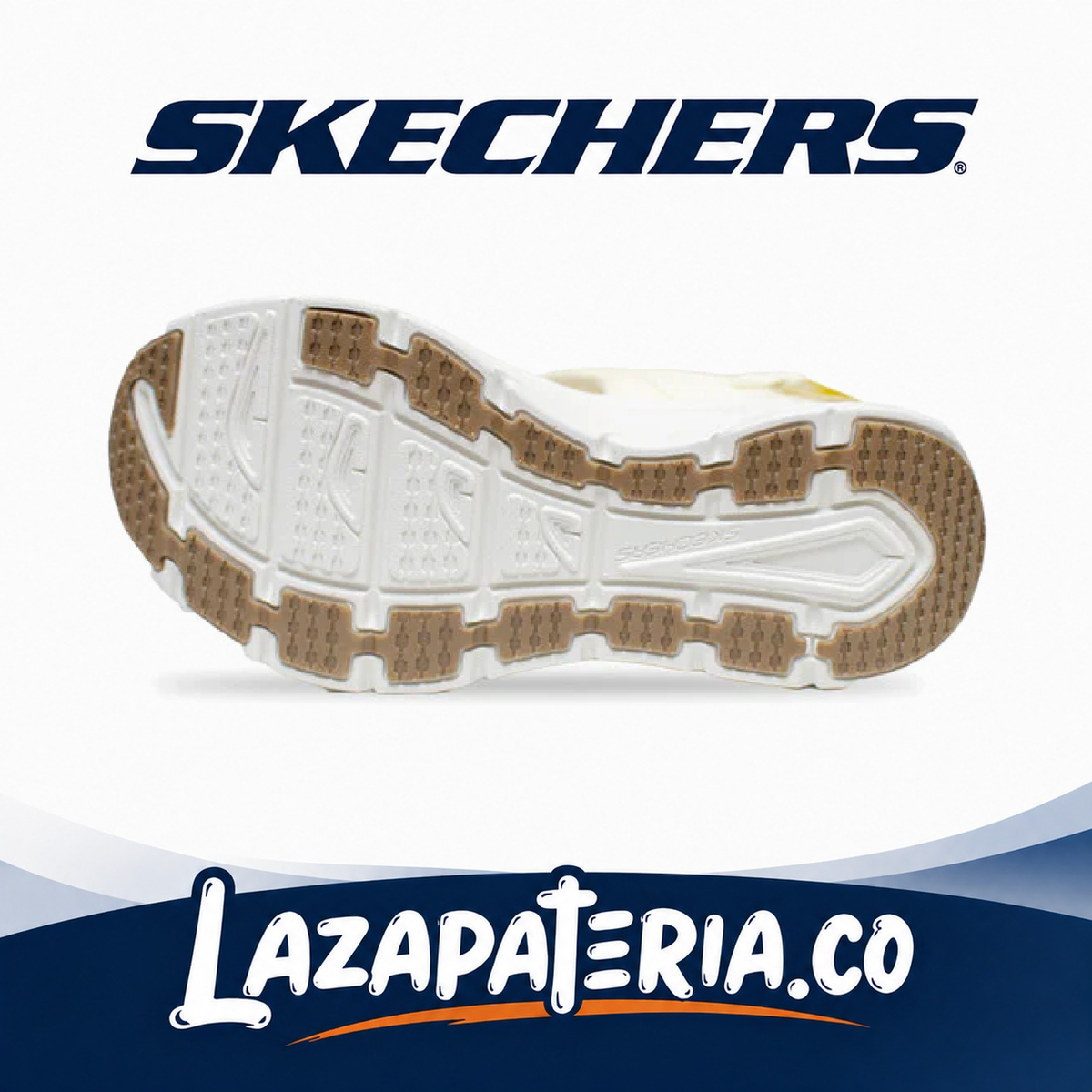 Sandalias Skechers D'Lux Walker Blanco para mujer, vista 4