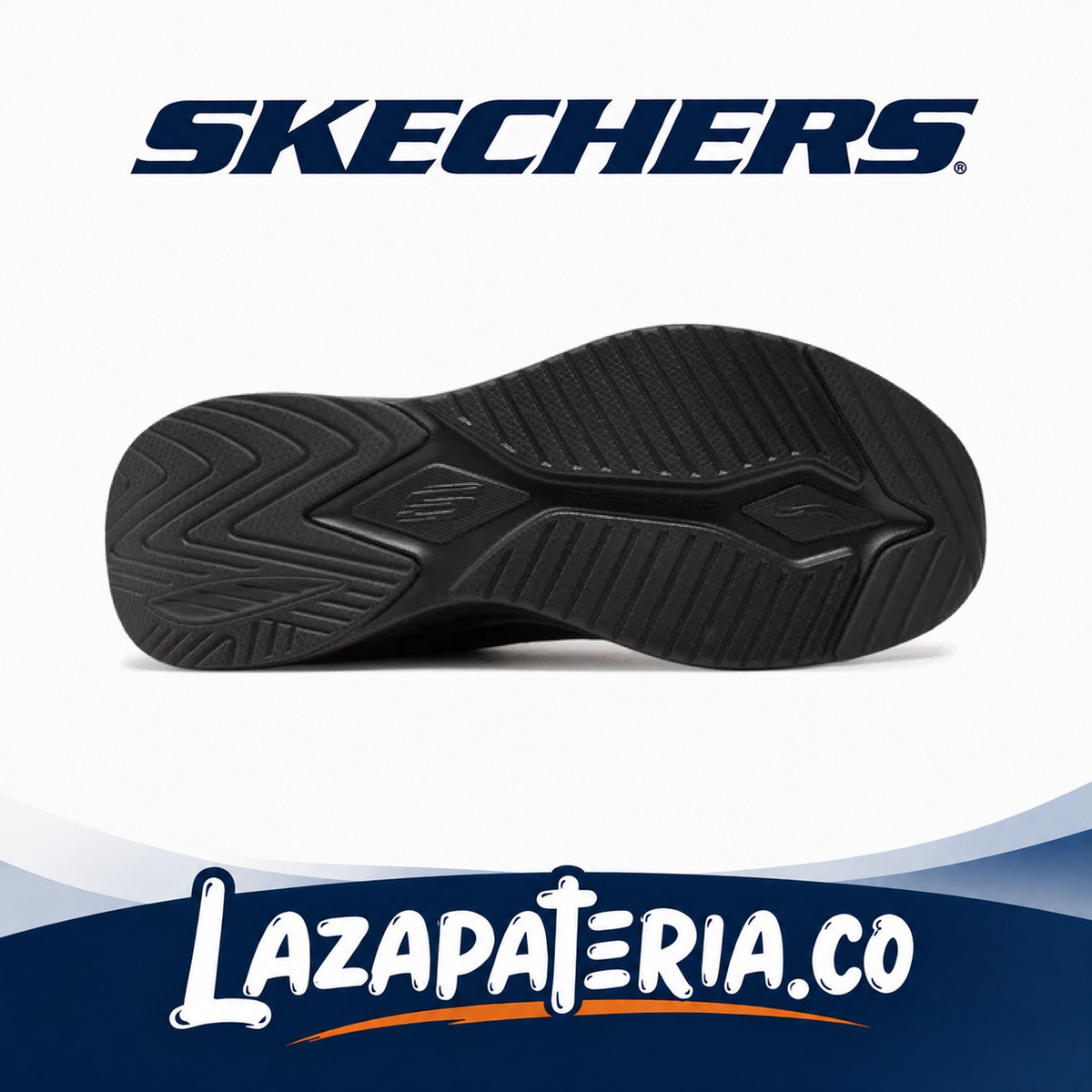Tenis Skechers Skech-Air Meta Negro para mujer, vista 4